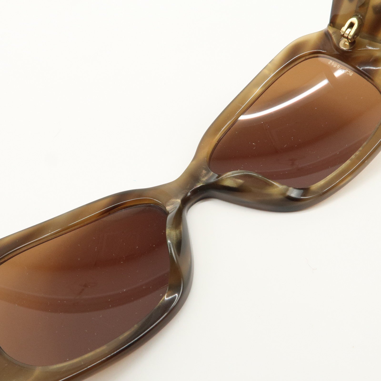CHANEL Plastic Sunglasses Brown 5102 c.871/73 54□17 135