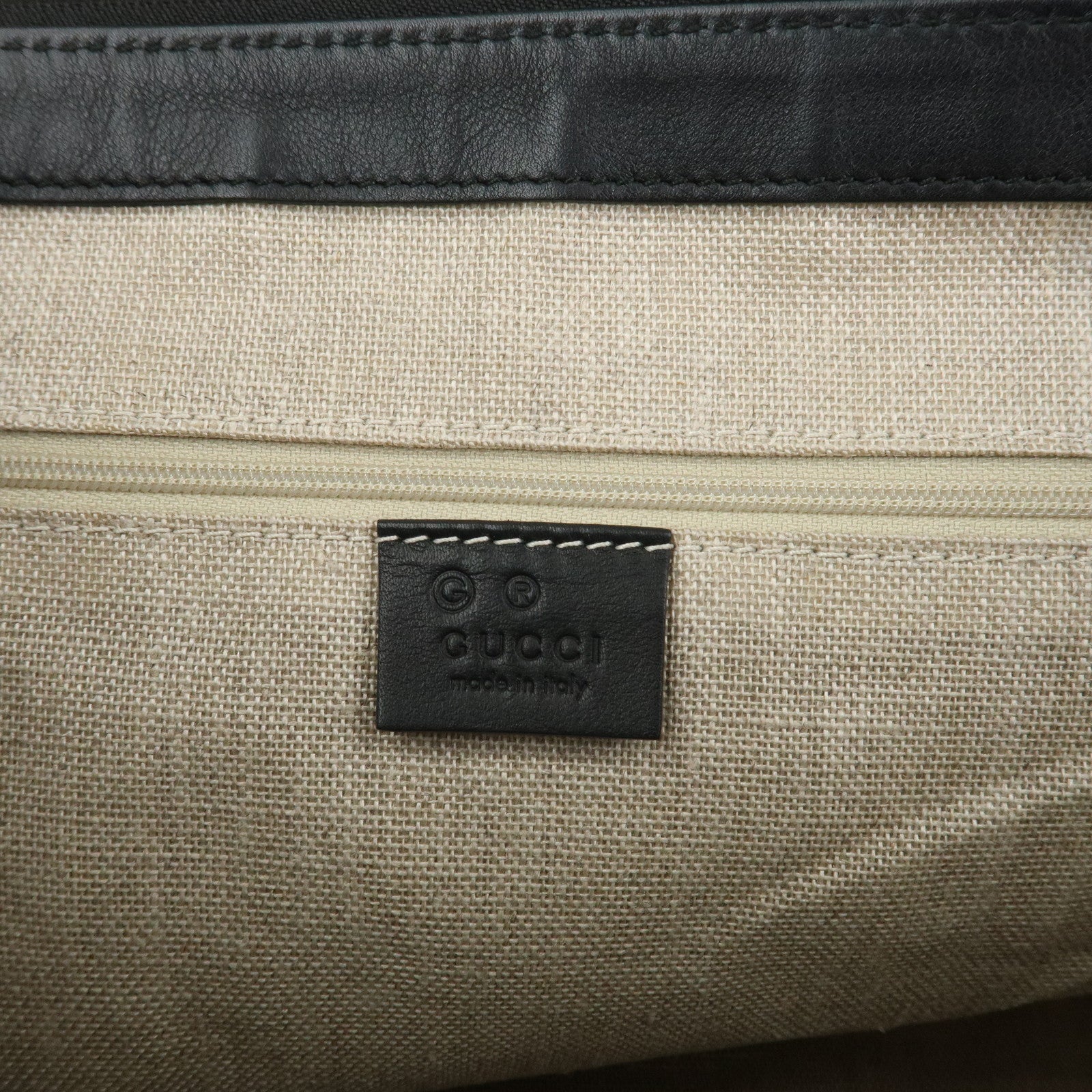 GUCCI Micro Guccissima Leather 2Way Hand Shoulder Bag Black 449659