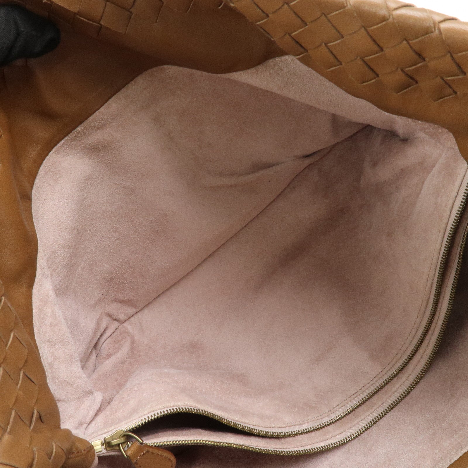 BOTTEGA VENETA Intrecciato Leather Tote Bag Shoulder Bag Brown