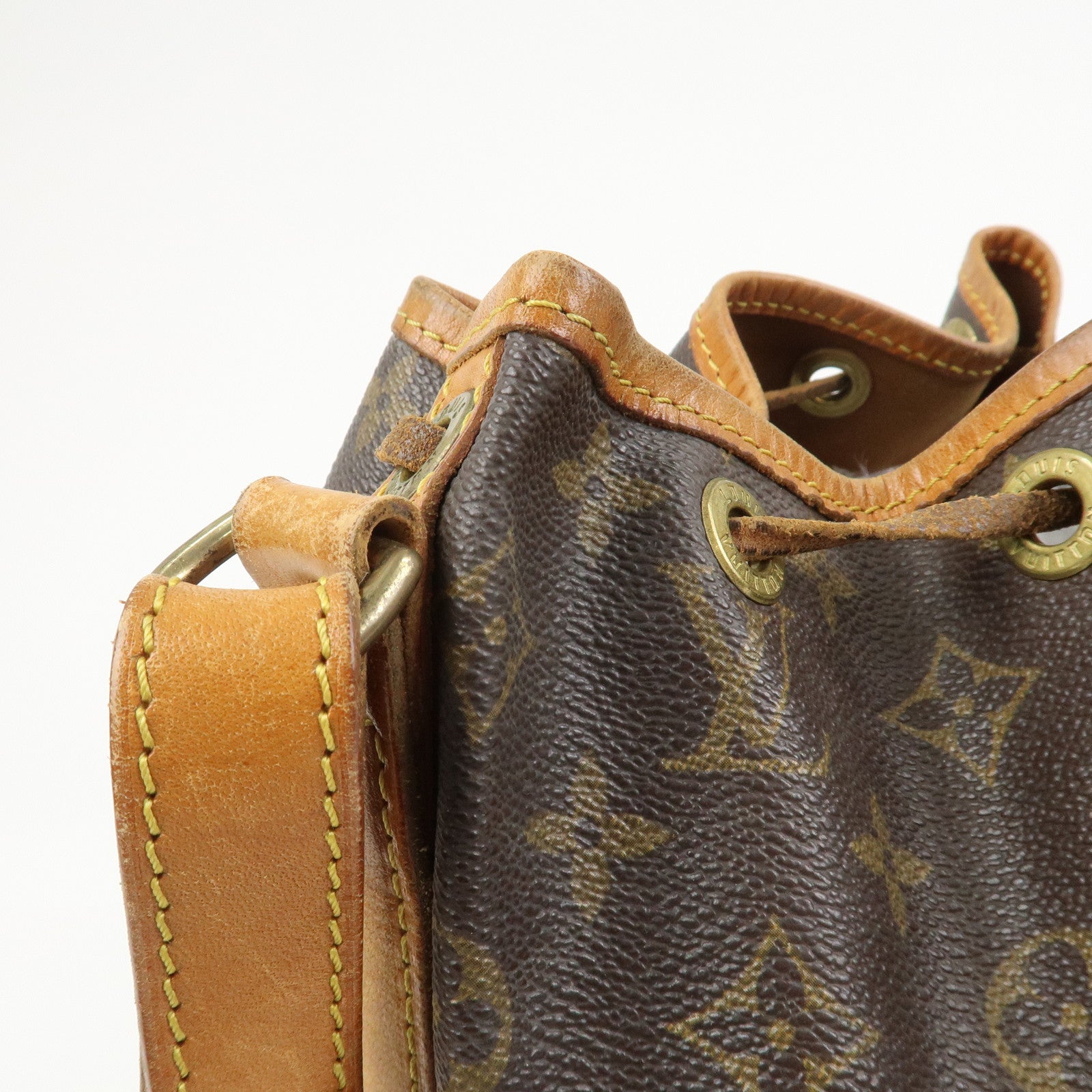 Louis Vuitton Monogram Petit Noe Shoulder Bag Brown M42226