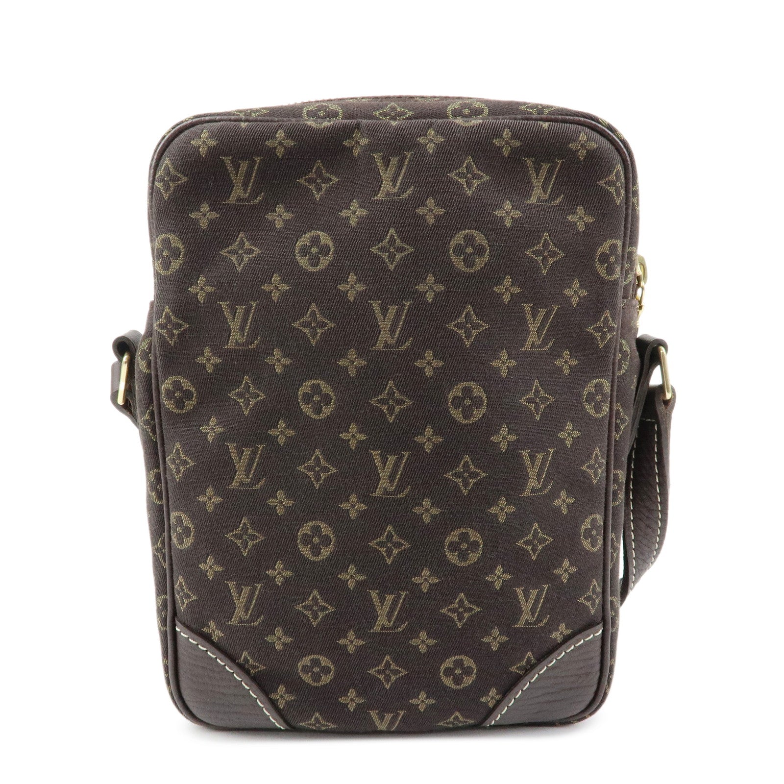 Louis Vuitton Monogram Mini Lin Danube Shoulder Bag Brown M95228