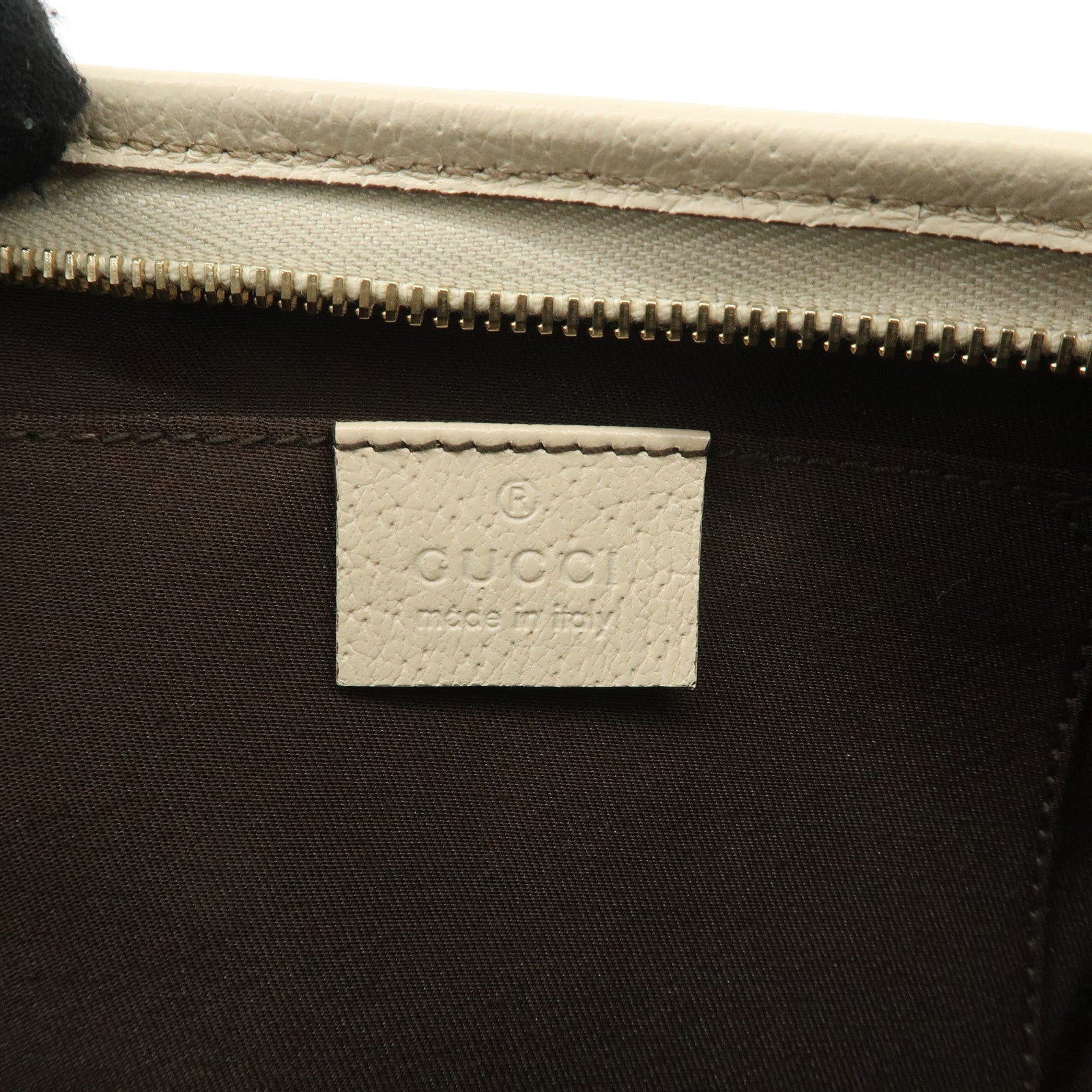 GUCCI Abbey GG Canvas Leather Shoulder Bag Beige Ivory Gold HDW 130939 Used