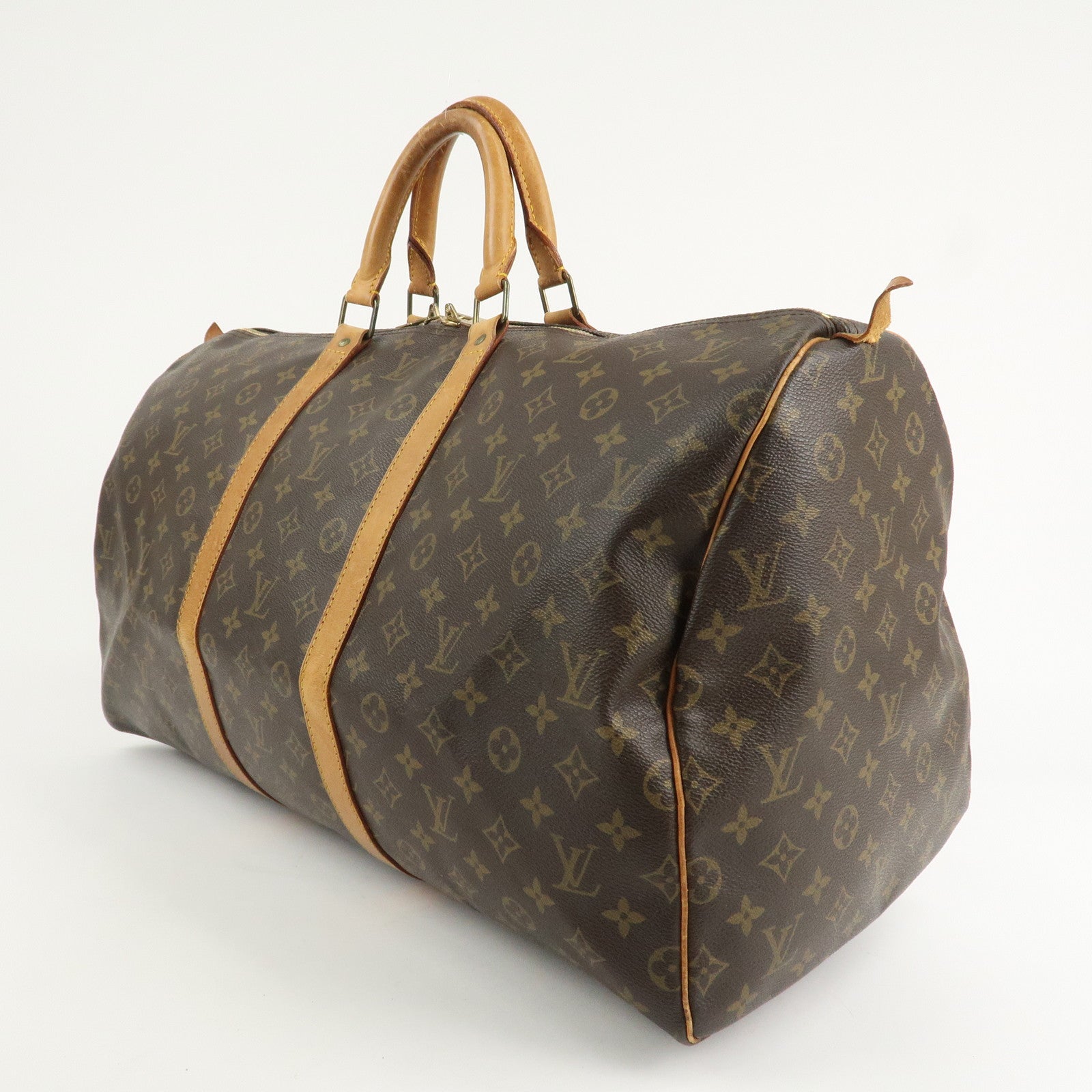 Louis Vuitton Monogram Keep All 55 Boston Bag Travel Bag M41424