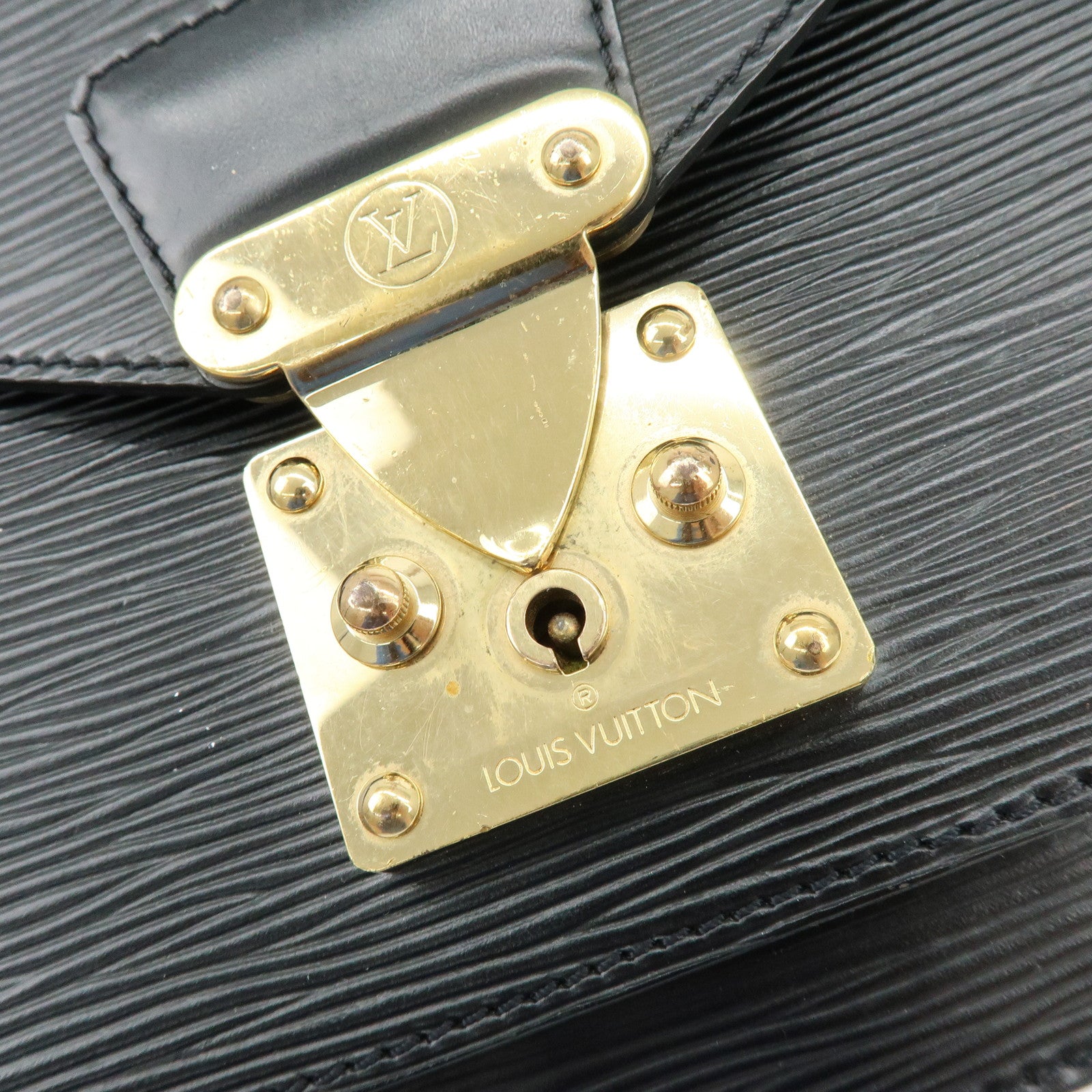 Louis Vuitton Epi Monceau 2Way Shoulder Bag Hand Bag Noir M52122
