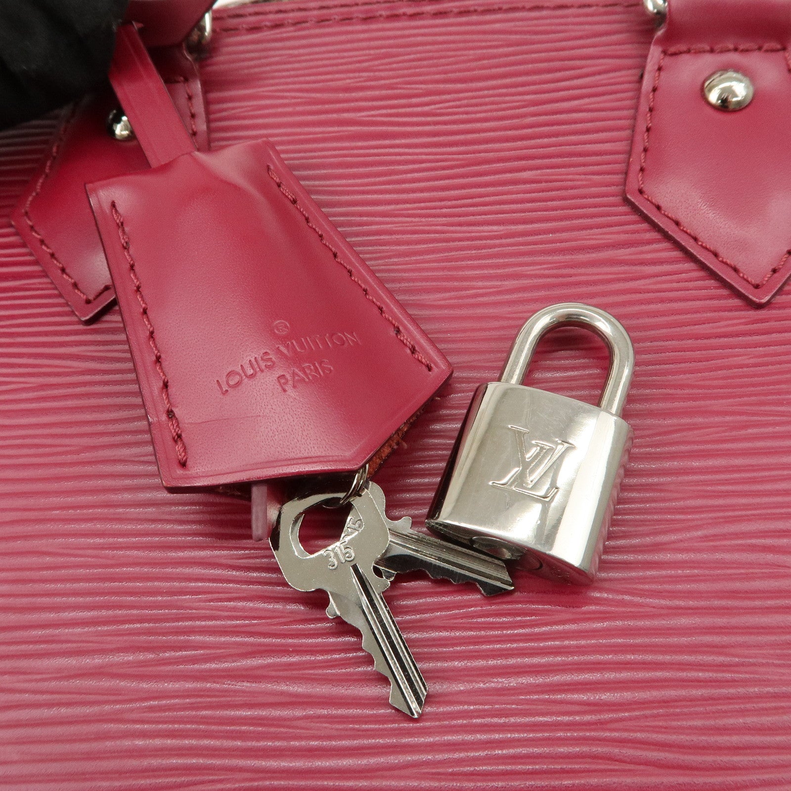 Louis Vuitton Epi Alma BB Hand Bag Shoulder Bag Fuchsia M40851