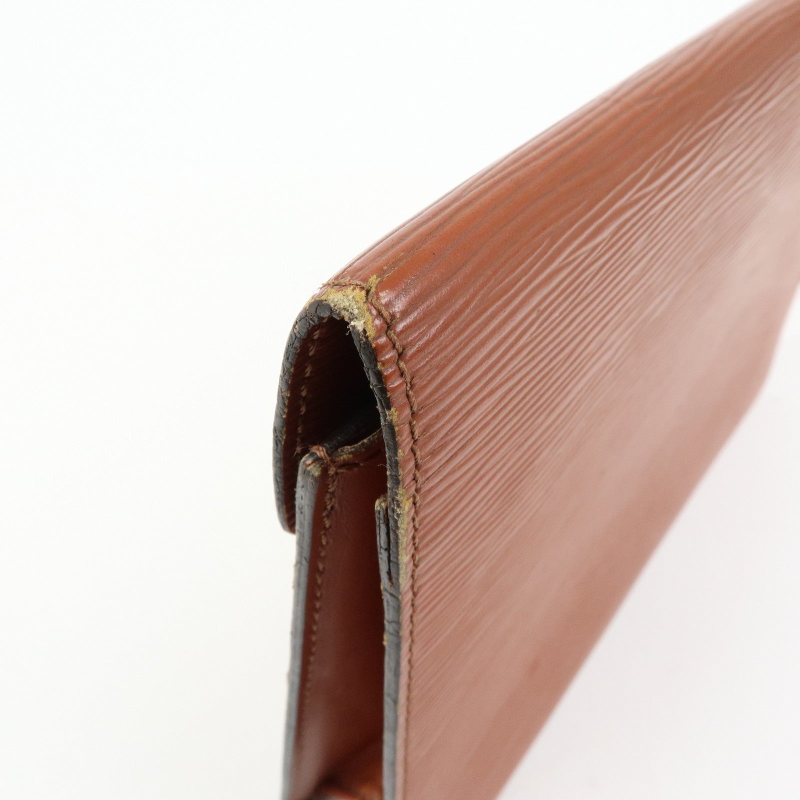 Louis Vuitton Epi Sellier Dragonne Clutch Bag Kenya Brown M52613