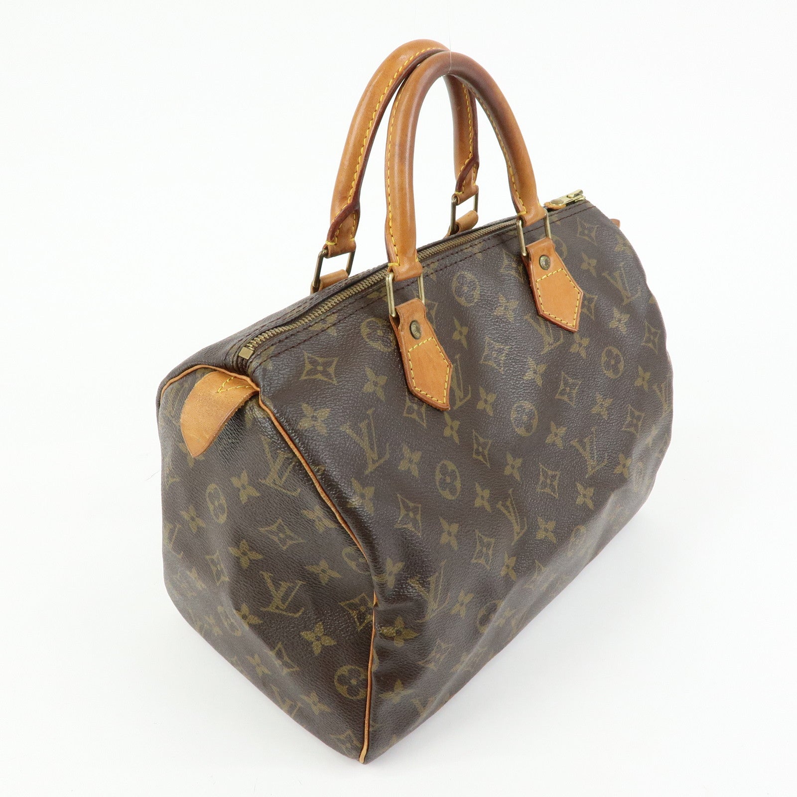 Louis Vuitton Monogram Speedy 30 Boston Bag Hand Bag Brown M41526