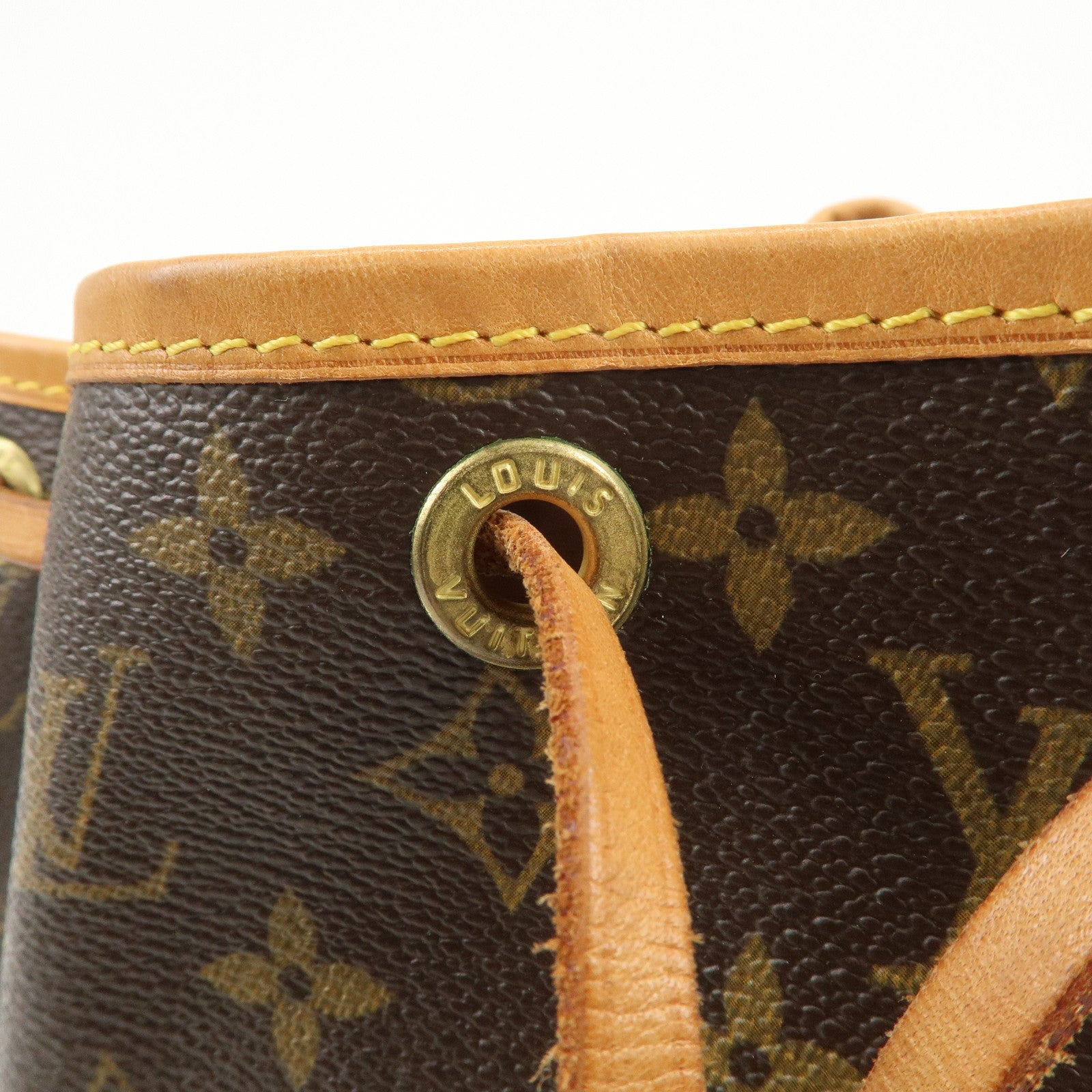 Louis Vuitton Monogram Petit Noe Shoulder Bag Brown M42226