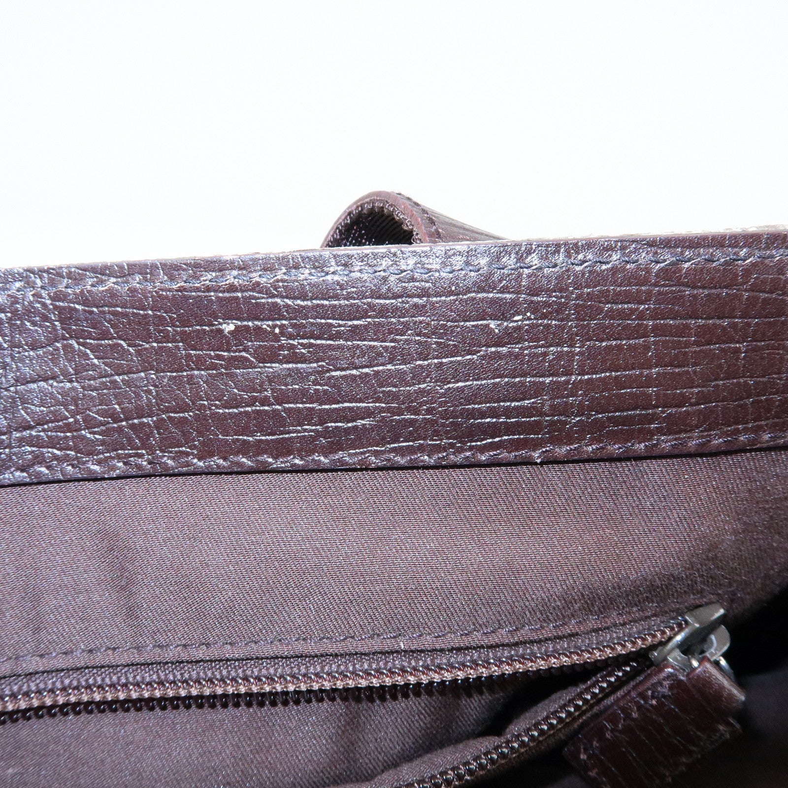 GUCCI GG Supreme Leather Tote Bag Hand Bag Beige Brown 141976