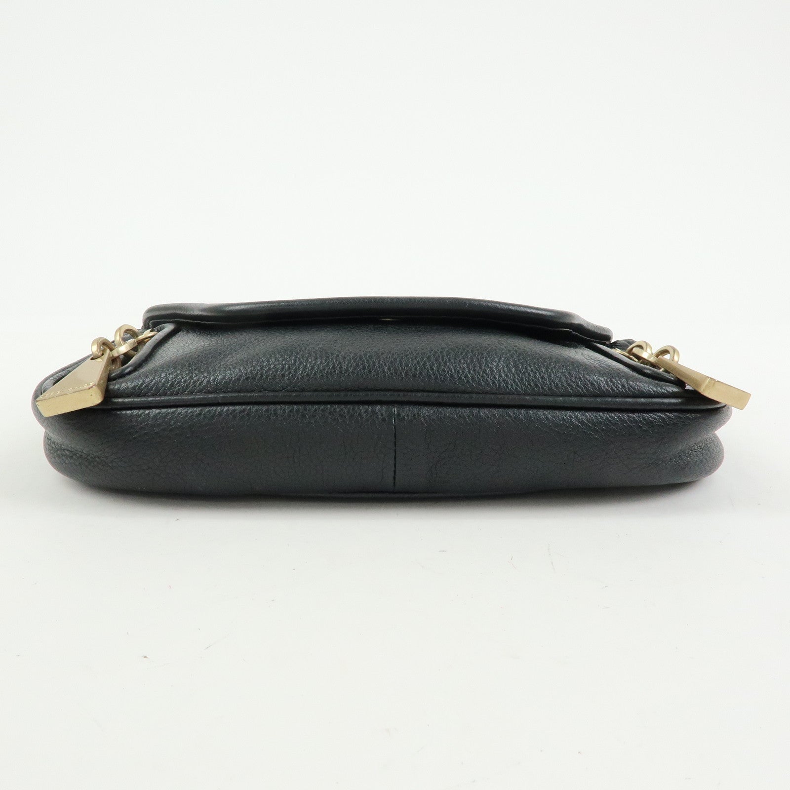 Chloe See By Chloe Leather Shoulder Bag Crossbody Bag Black
