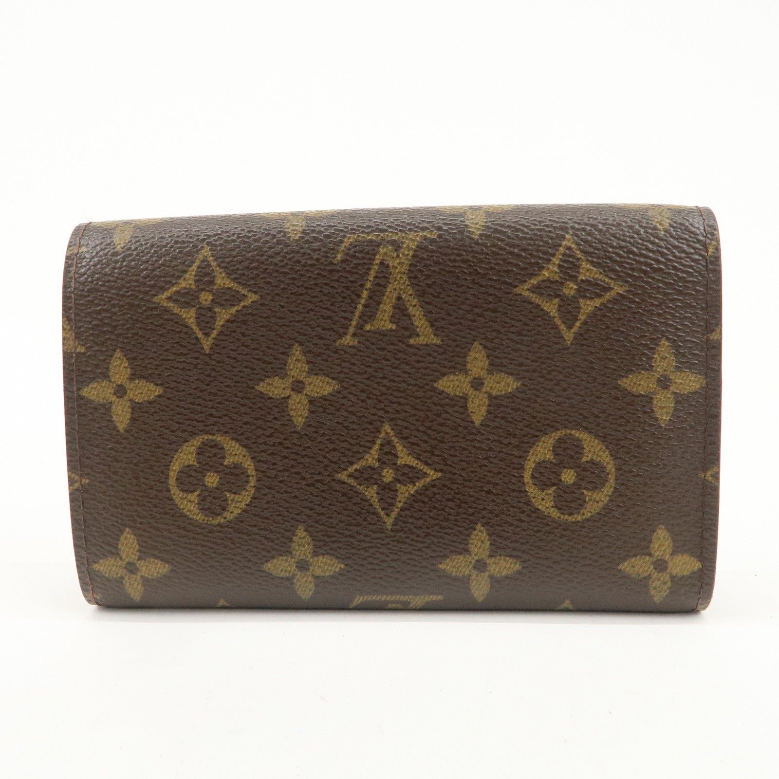 Louis Vuitton Monogram Porte Monnaie Billets Tresor Wallet M6173 Used