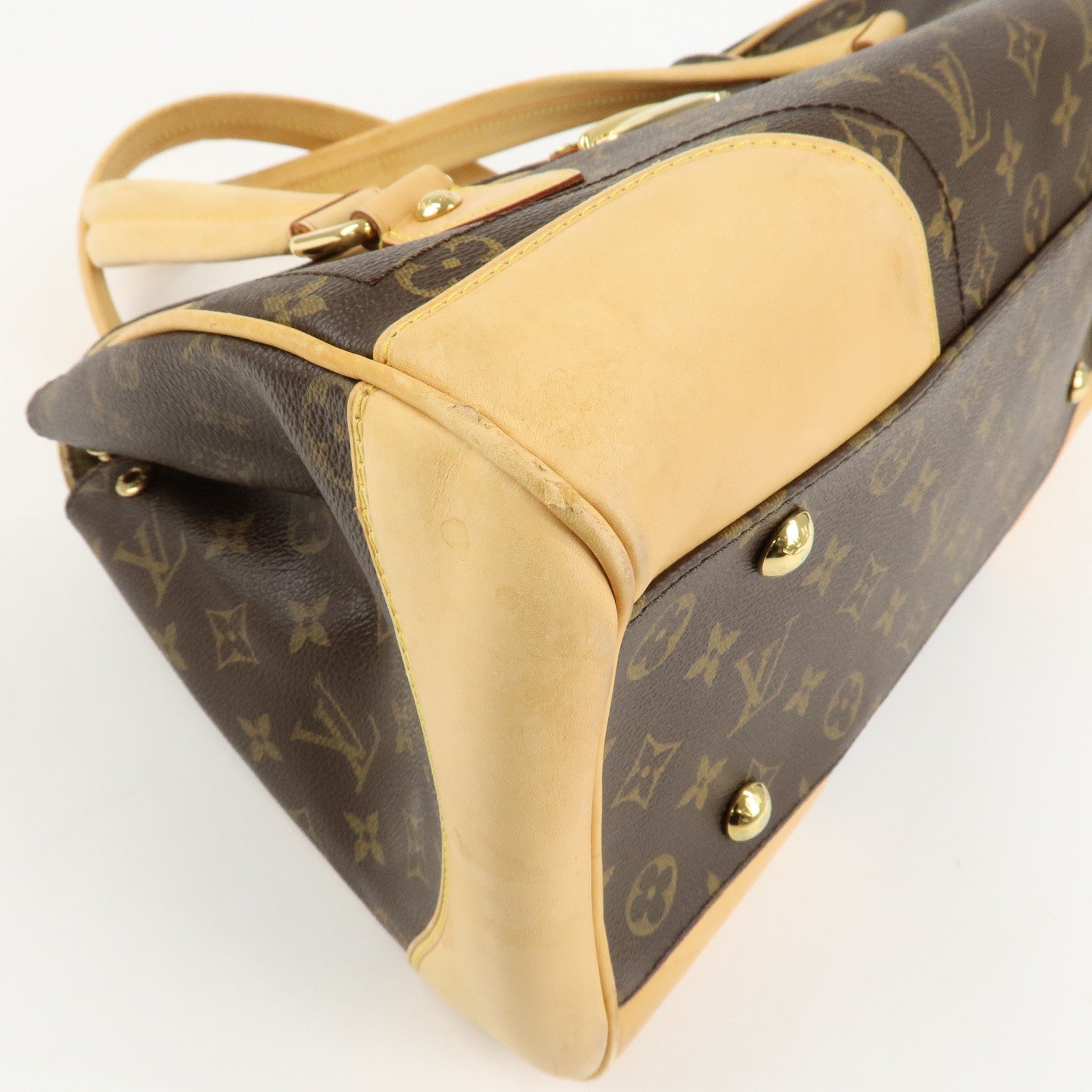 Louis Vuitton Monogram Beverly GM Hand Bag Brown M40120 Used