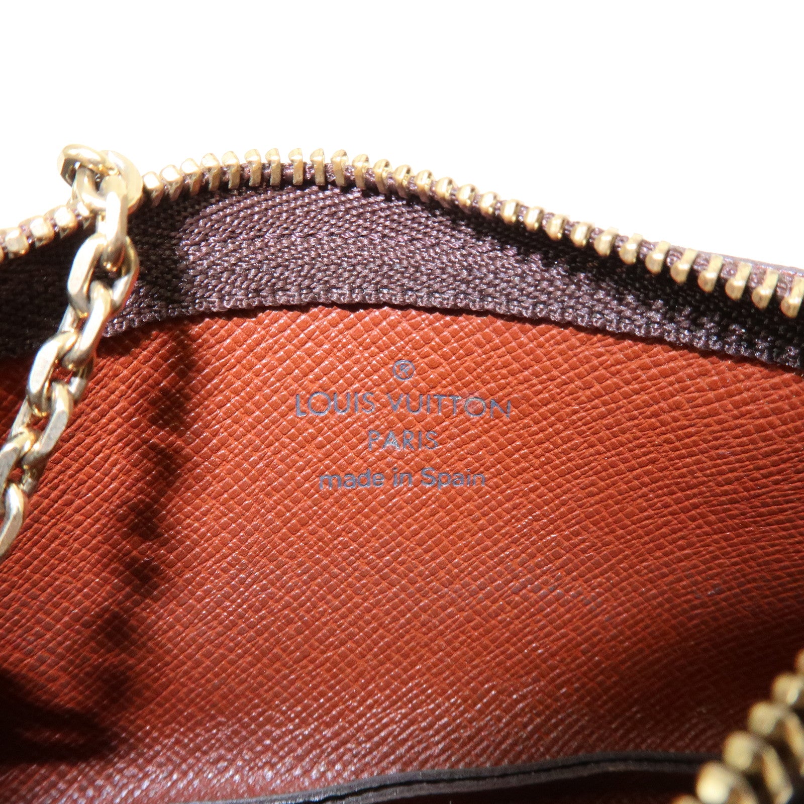 Louis Vuitton Monogram Pochette Cles Coin Case Key Case M62650