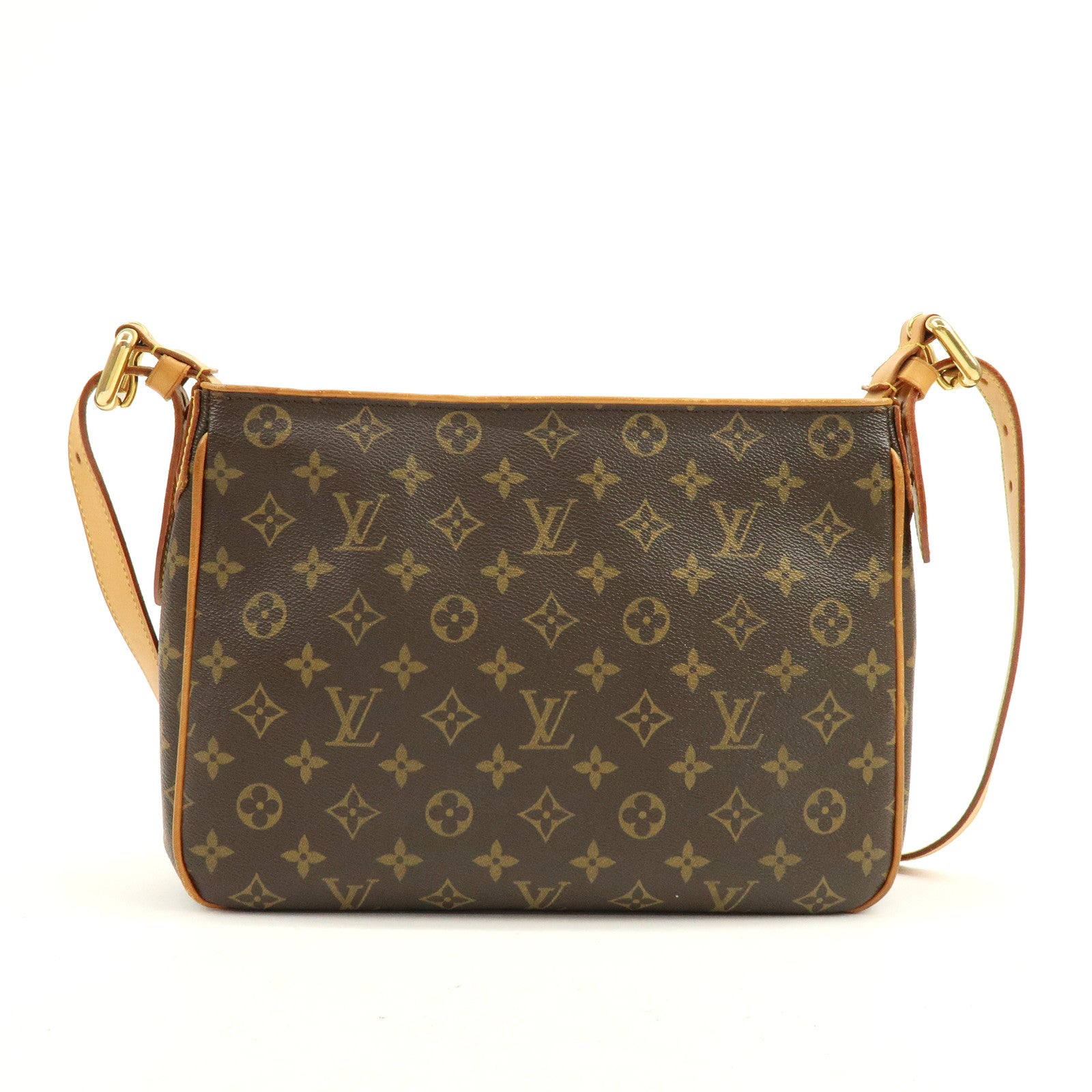 Louis Vuitton Monogram Hudson GM Shoulder Bag Brown M40045