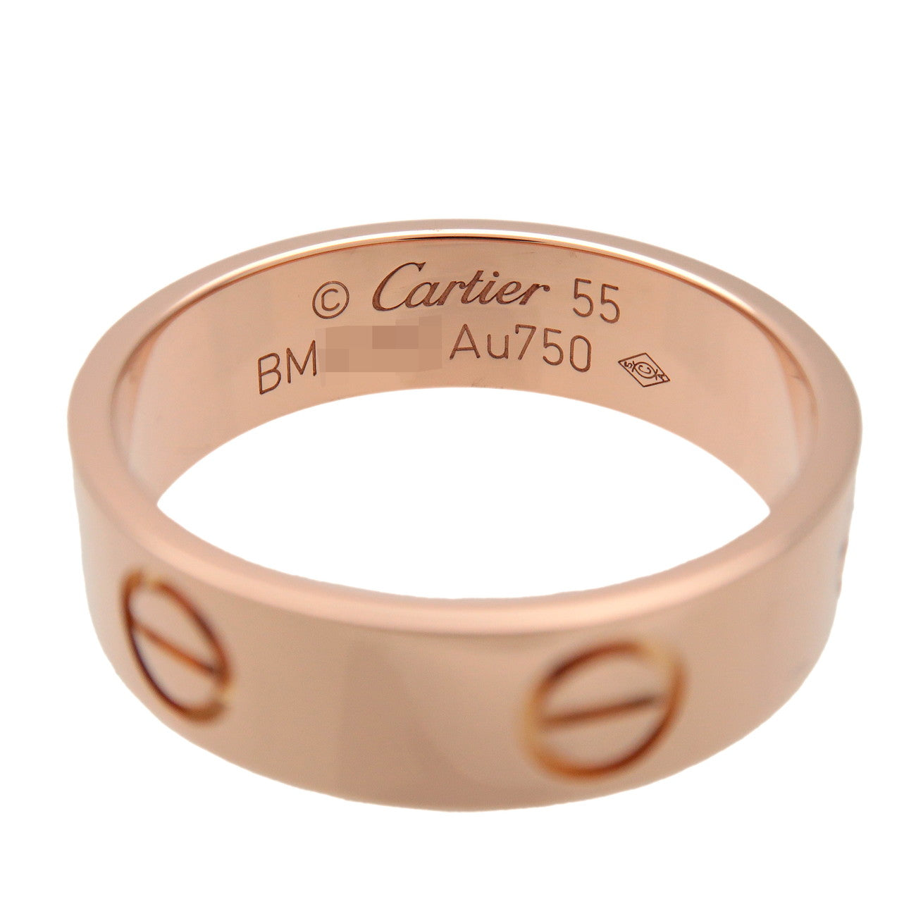 Cartier Love Ring K18 750PG Rose Gold #55 US7.25 EU55 HK16