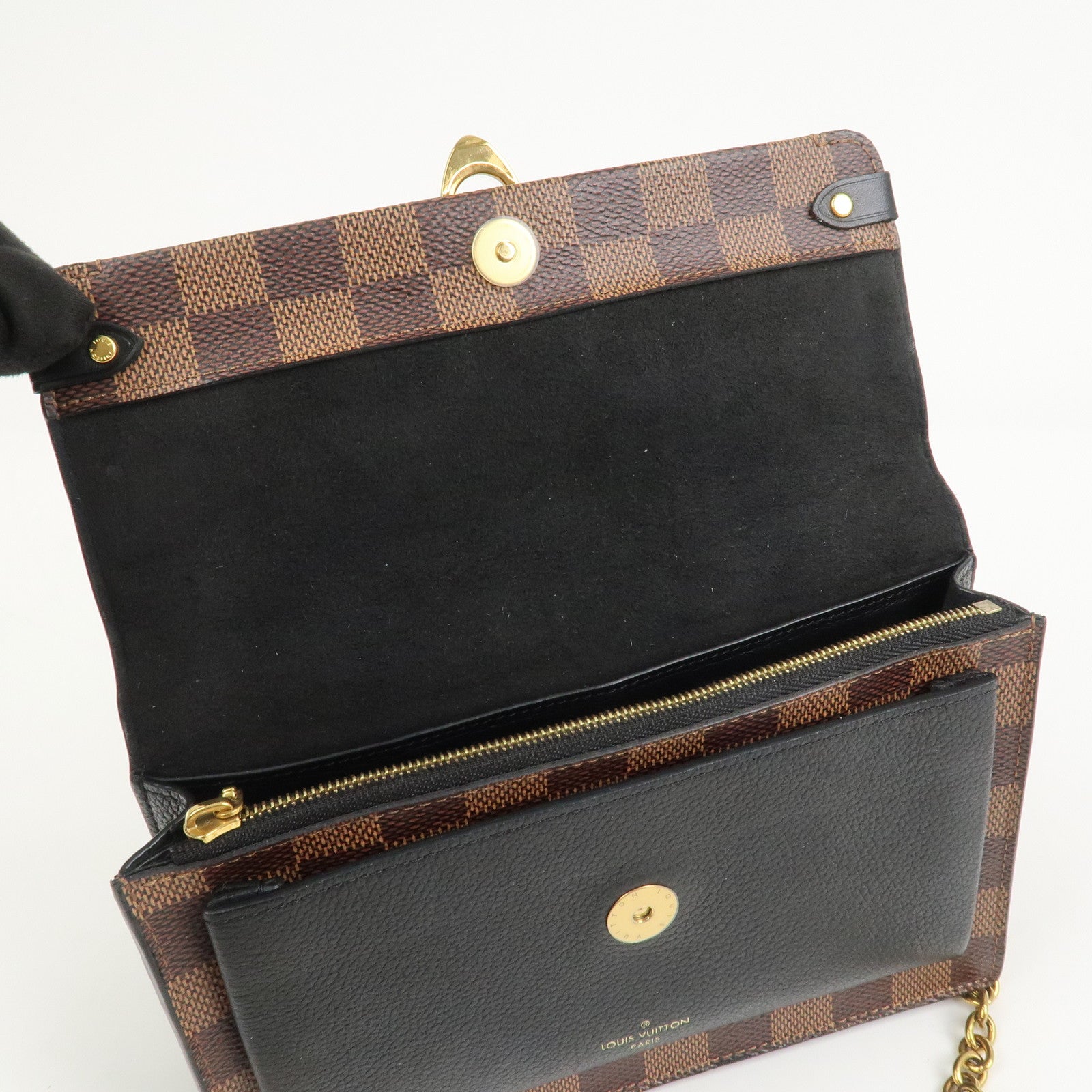 Louis Vuitton Damier Portefeuille Vavin Chain Shoulder Bag N60221