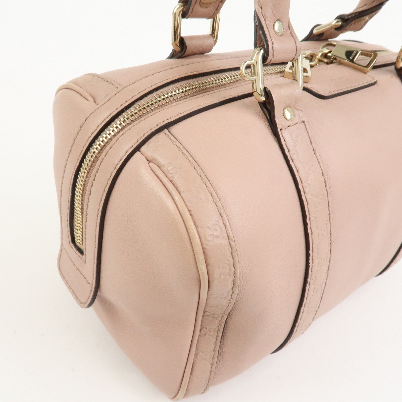 GUCCI Micro Guccissima 2Way Bag Boston Bag Pink 269876