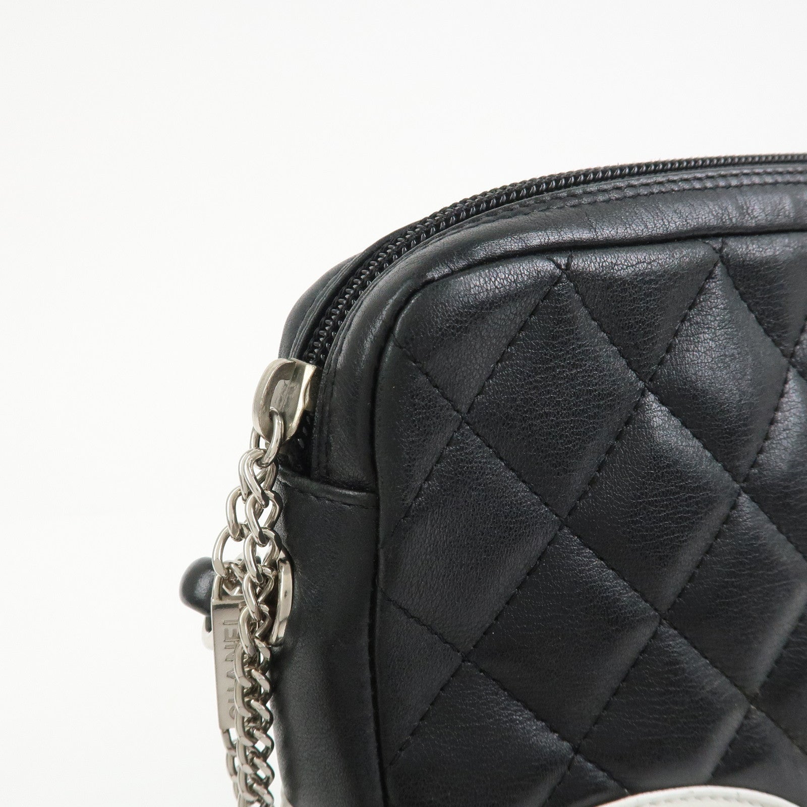 CHANEL Cambon Line Lambskin Medium Pochette Shoulder Bag A25178