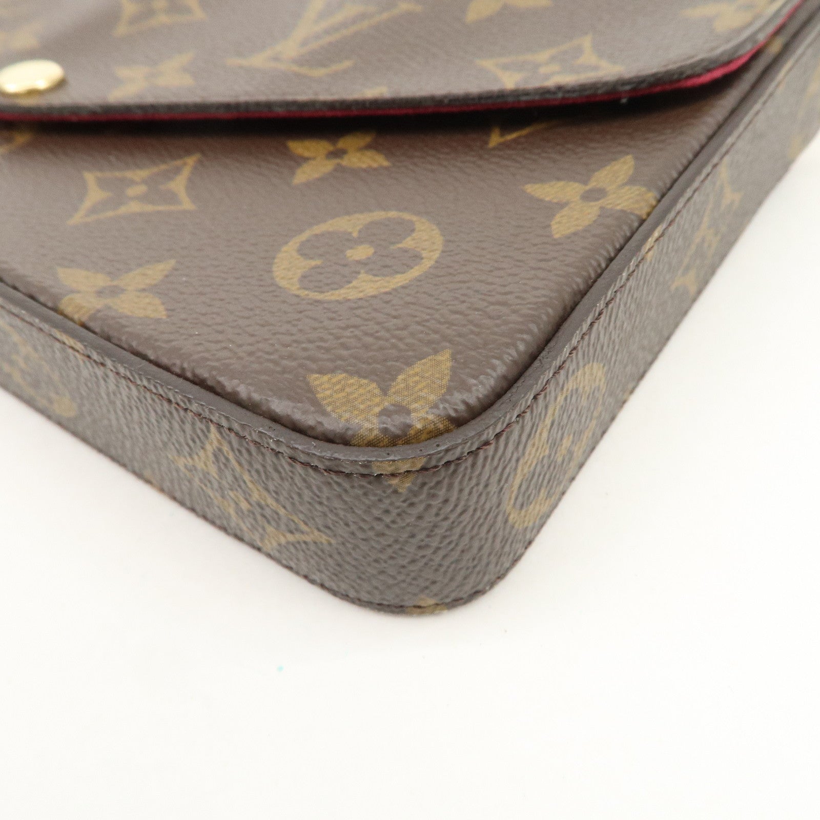 Louis Vuitton Monogram Pochette Felicie Shoulder Bag Brown M61276 Used