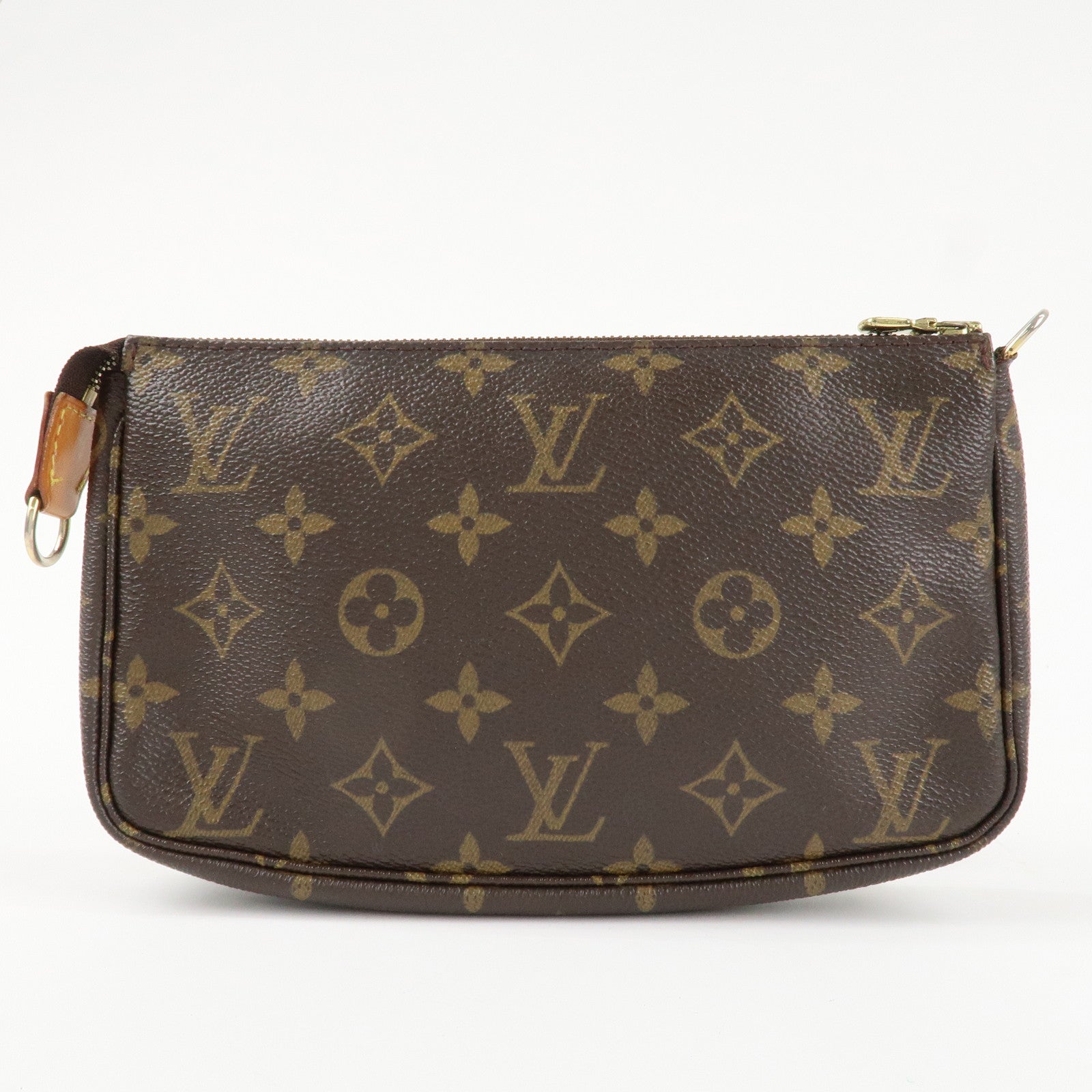 Louis Vuitton Monogram Pochette Accessoires Hand Bag Brown M51980 Used
