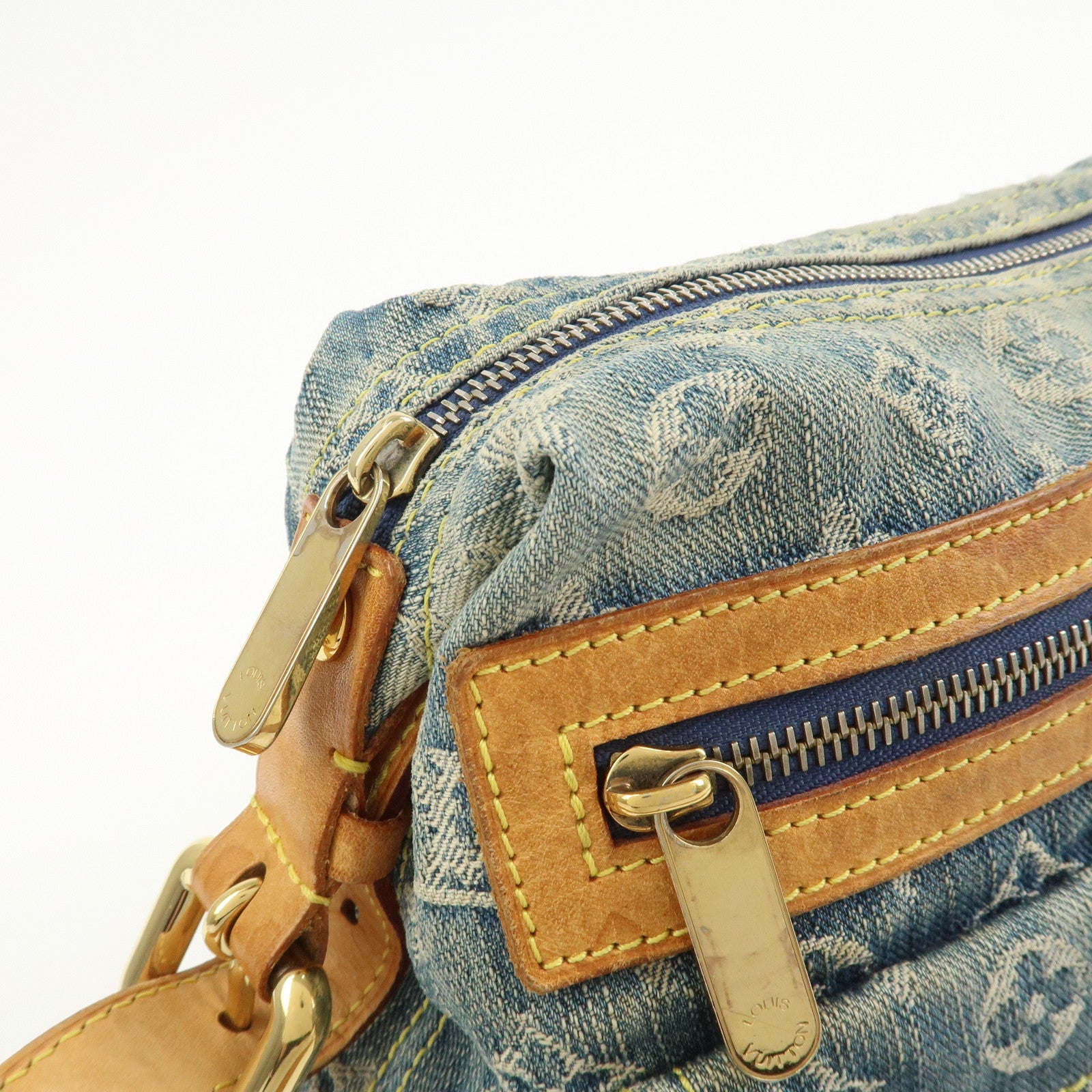 Louis Vuitton Monogram Denim Baggy PM 2Way Bag Shoulder Bag M95049