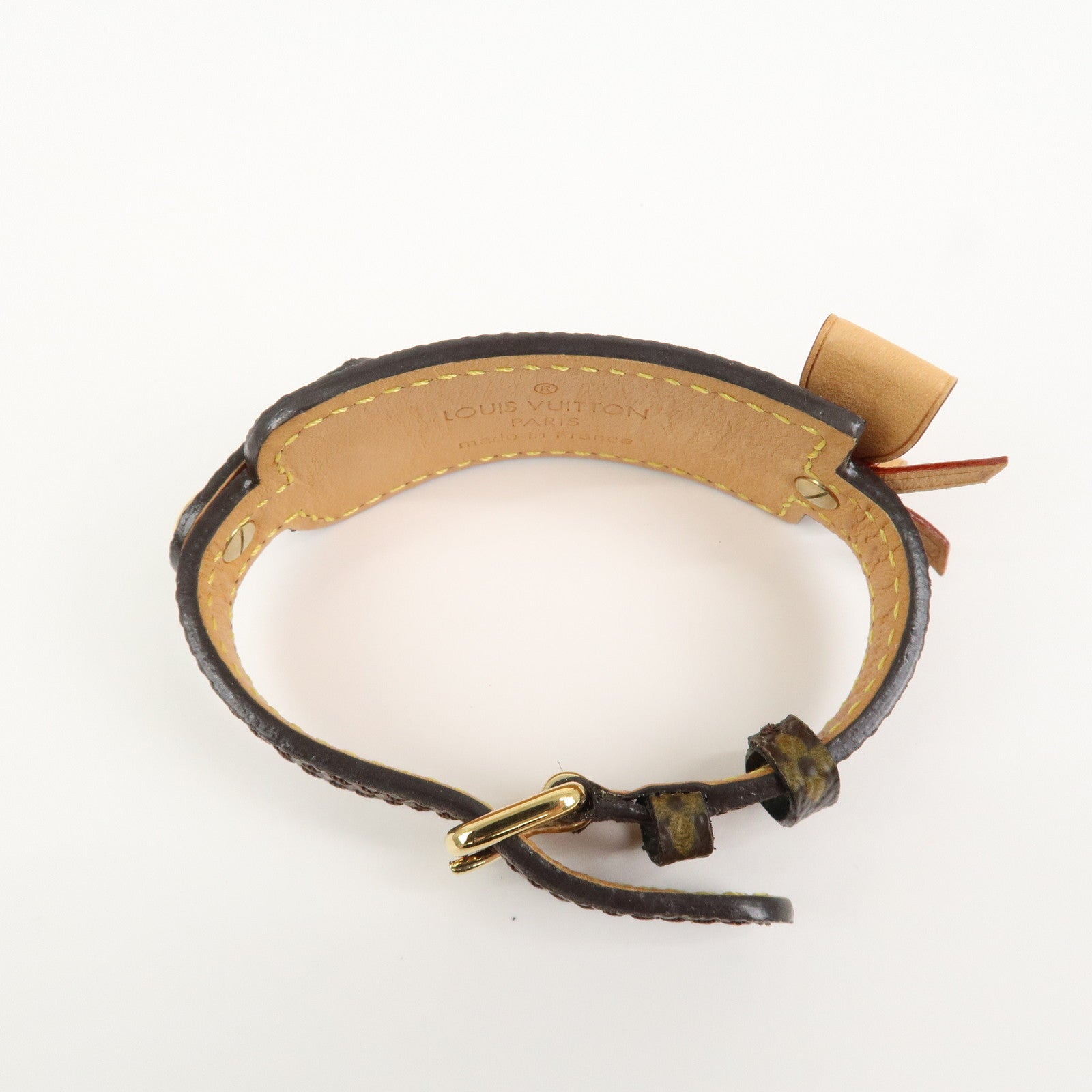 Louis Vuitton Monogram Porte Address Bracelet Brown M92577