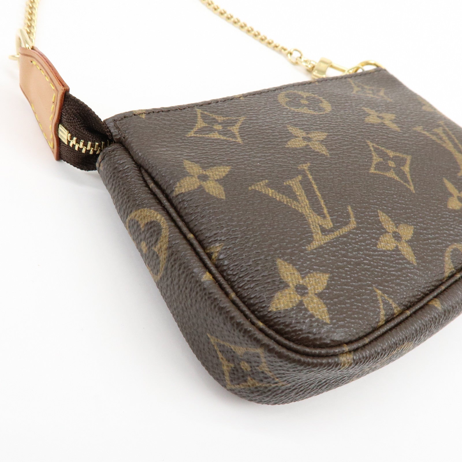Louis Vuitton Monogram Mini Pochette Accessoires Hand Bag M58009