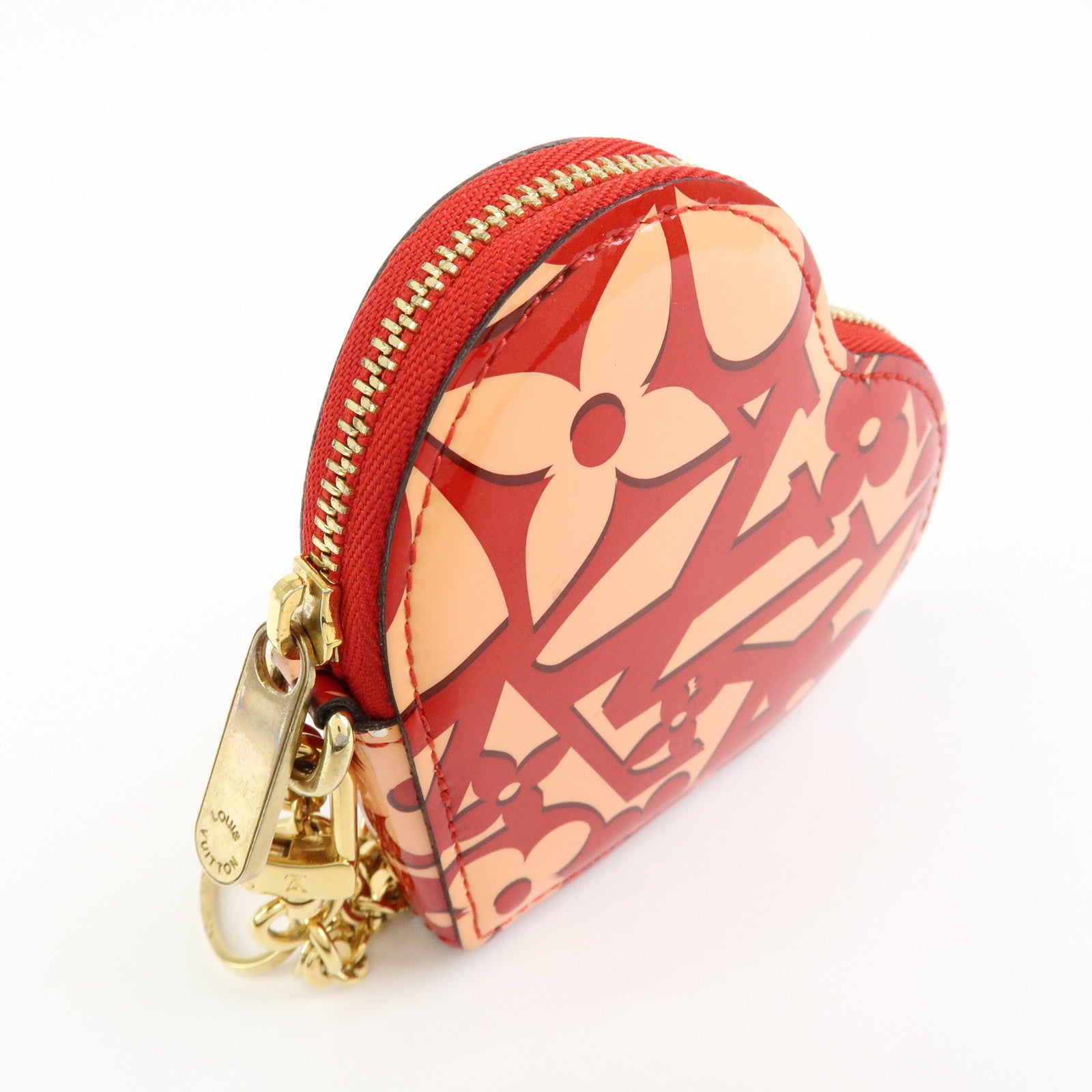 Louis Vuitton Sweet Monogram Vernis Portemonnaie Coeur Pink M90133