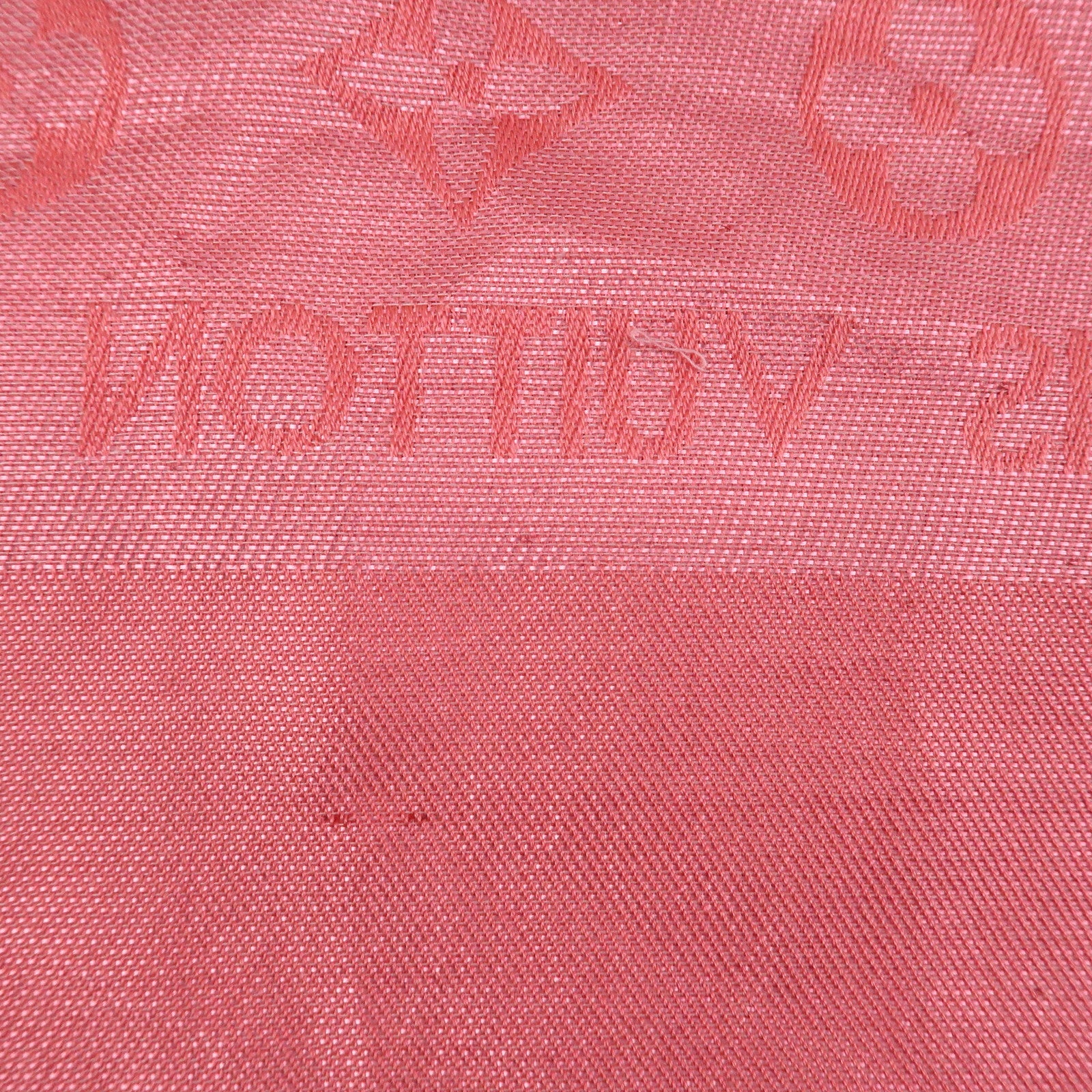Louis Vuitton Monogram Silk Wook Shawl Scarf Pink