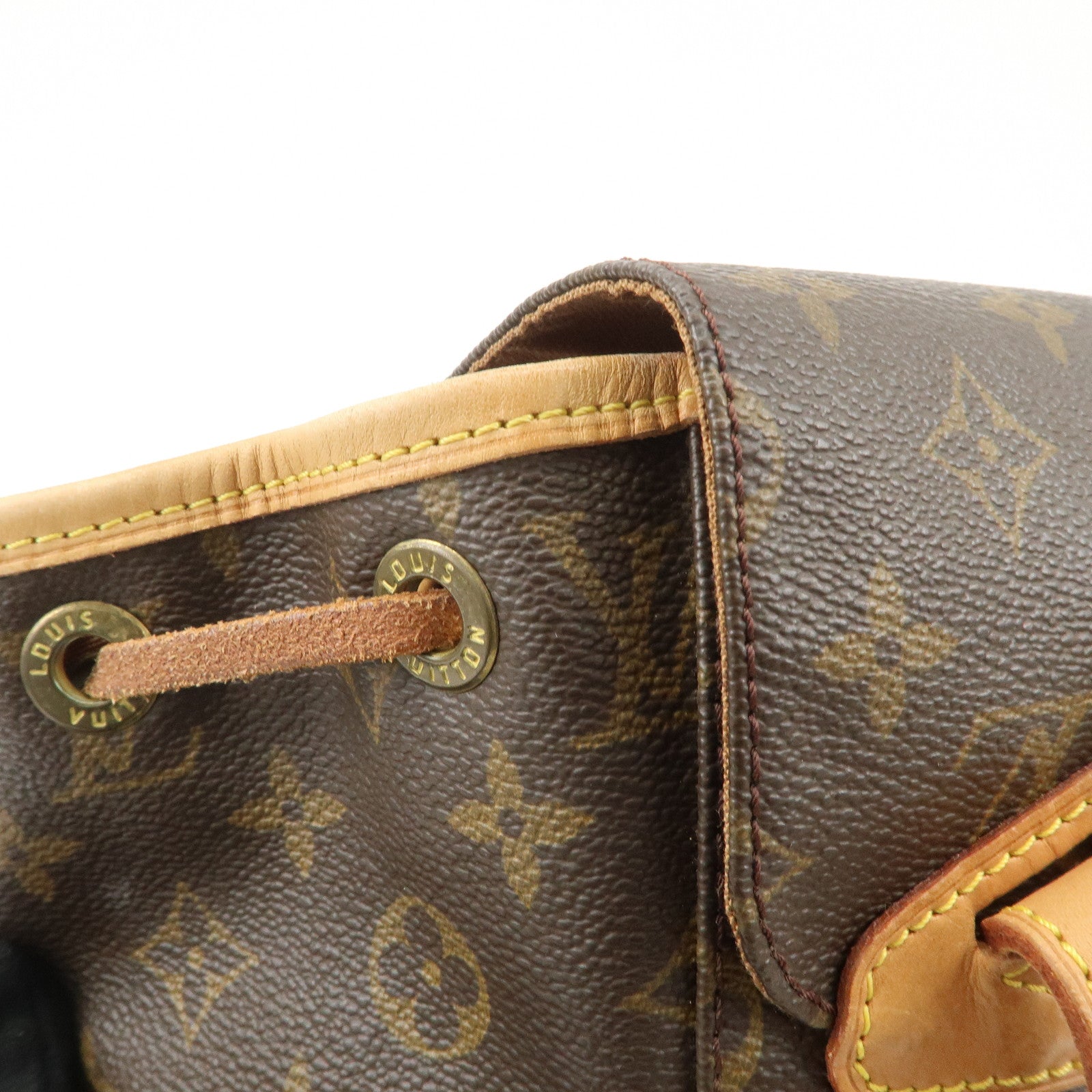 Louis Vuitton Monogram Montsouris MM Back Pack Brown M51136 Used