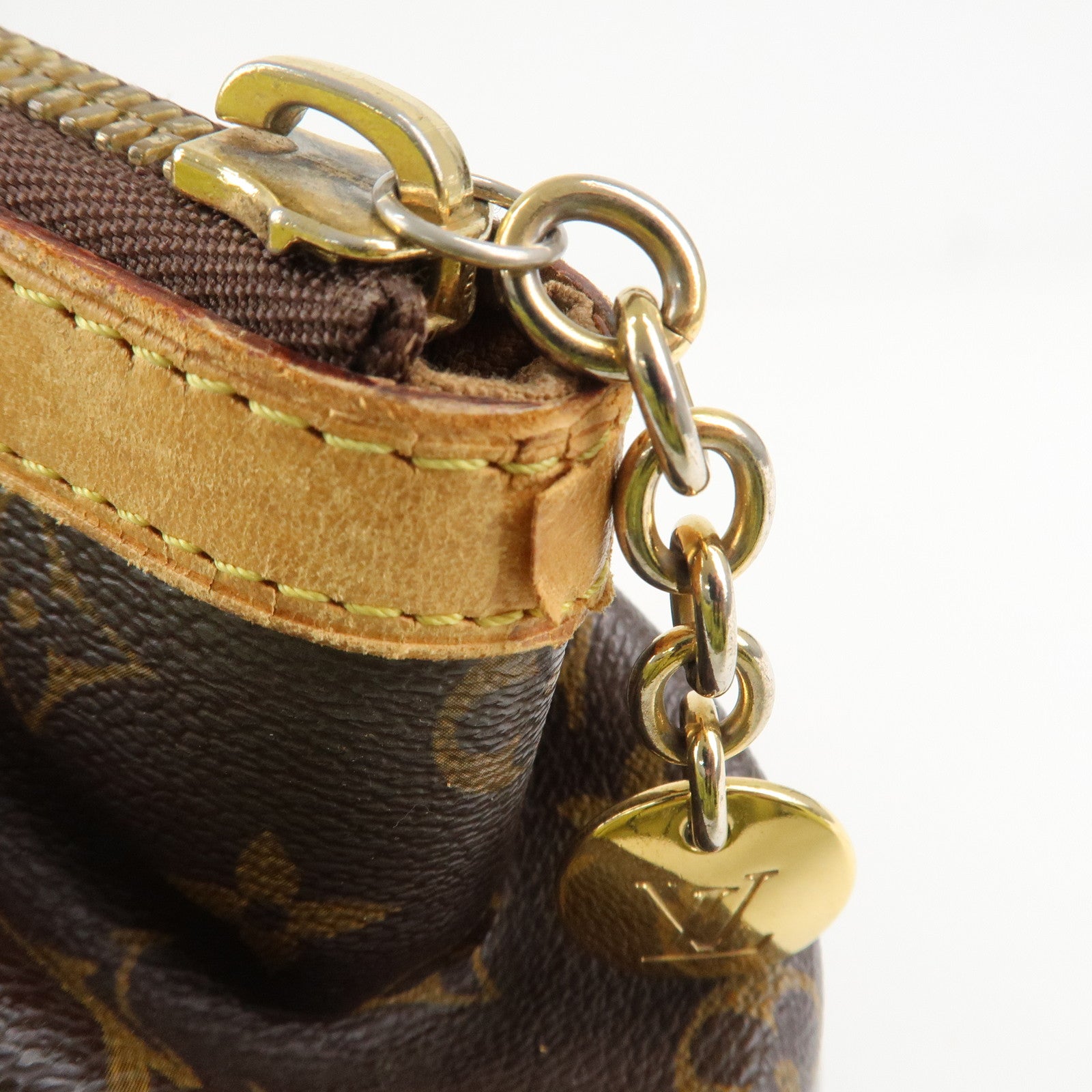 Louis Vuitton Monogram Tivoli PM Hand Bag Shoulder Bag Brown M40143 Used