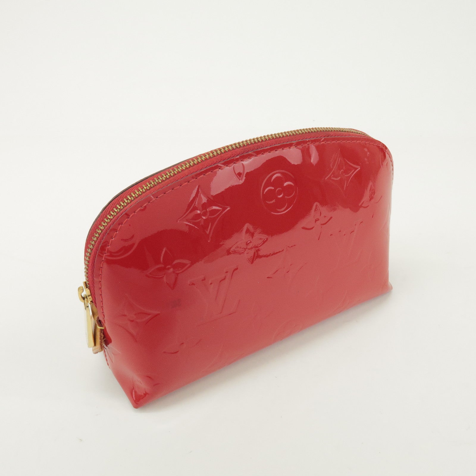 Louis Vuitton Monogram Vernis Leather Cosmetic Pouch Rose M90009