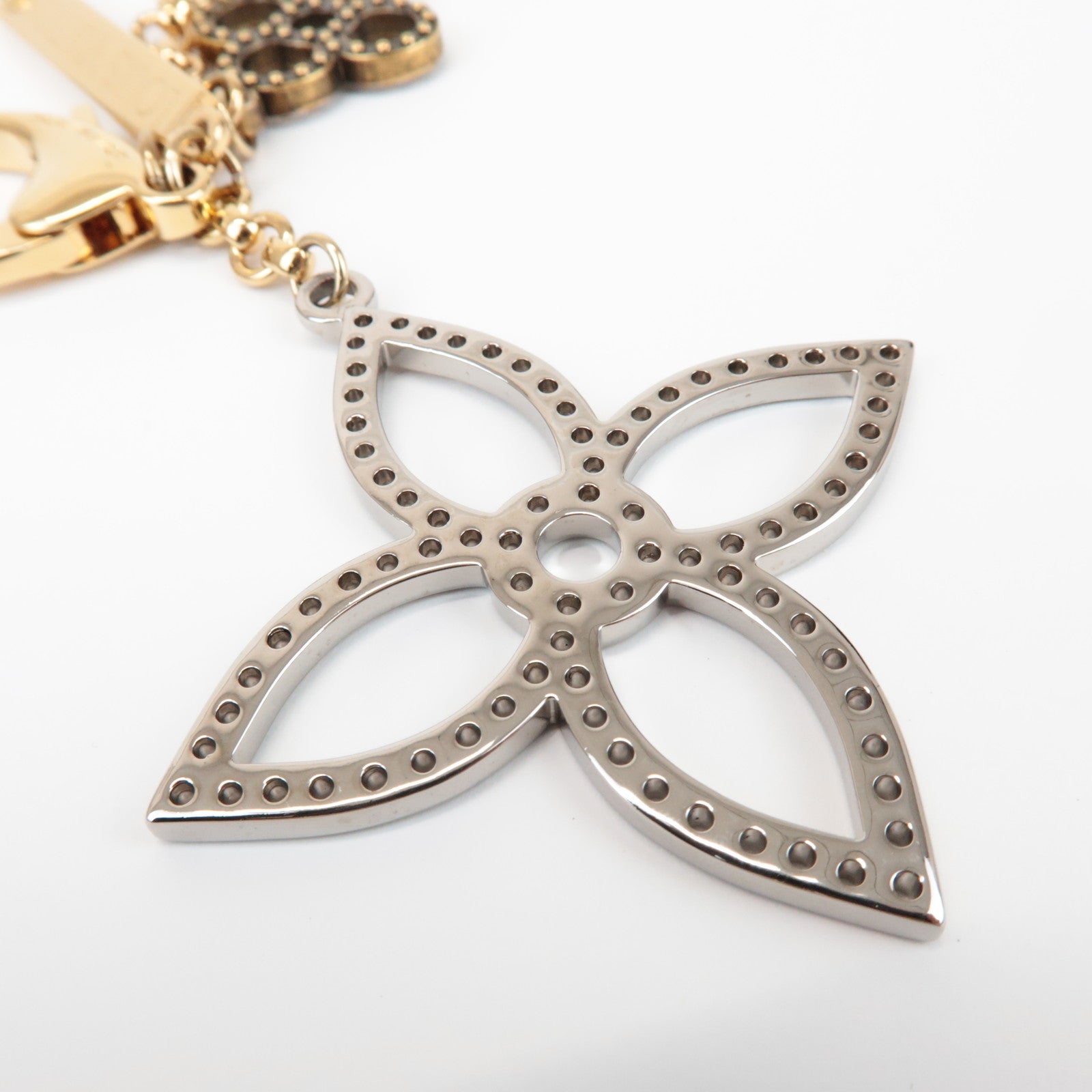 Louis Vuitton Bijoux Sac Tabage Bag Charm Gold Silver M65722