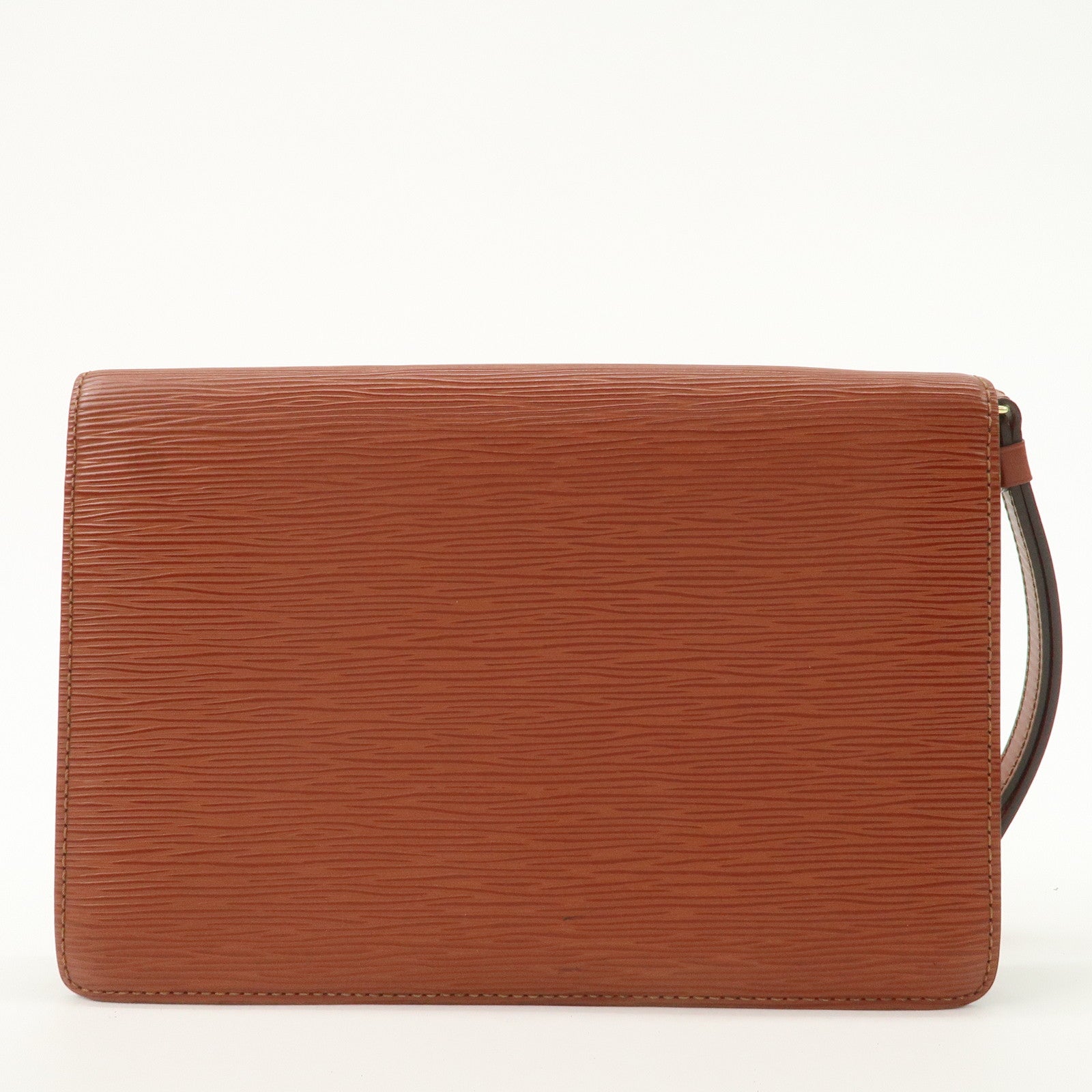 Louis Vuitton Epi Sellier Dragonne Clutch Bag Kenya Brown M52618