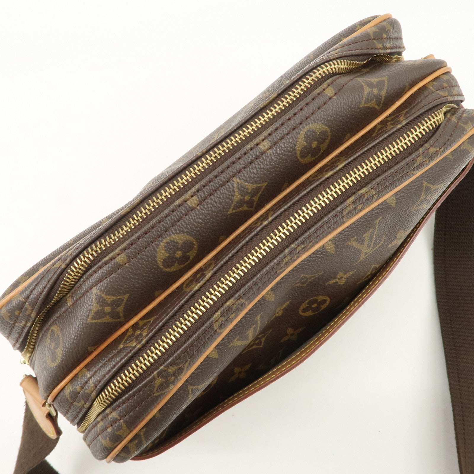 Louis Vuitton Monogram Reporter PM Shoulder Bag Brown M45254 Used