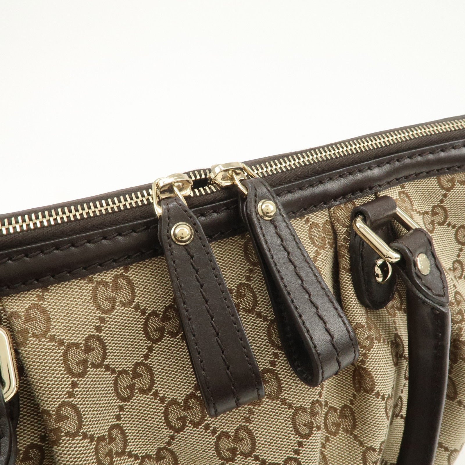 GUCCI Sukey Interlocking G Canvas Leather 2Way Shoulder Bag 247902