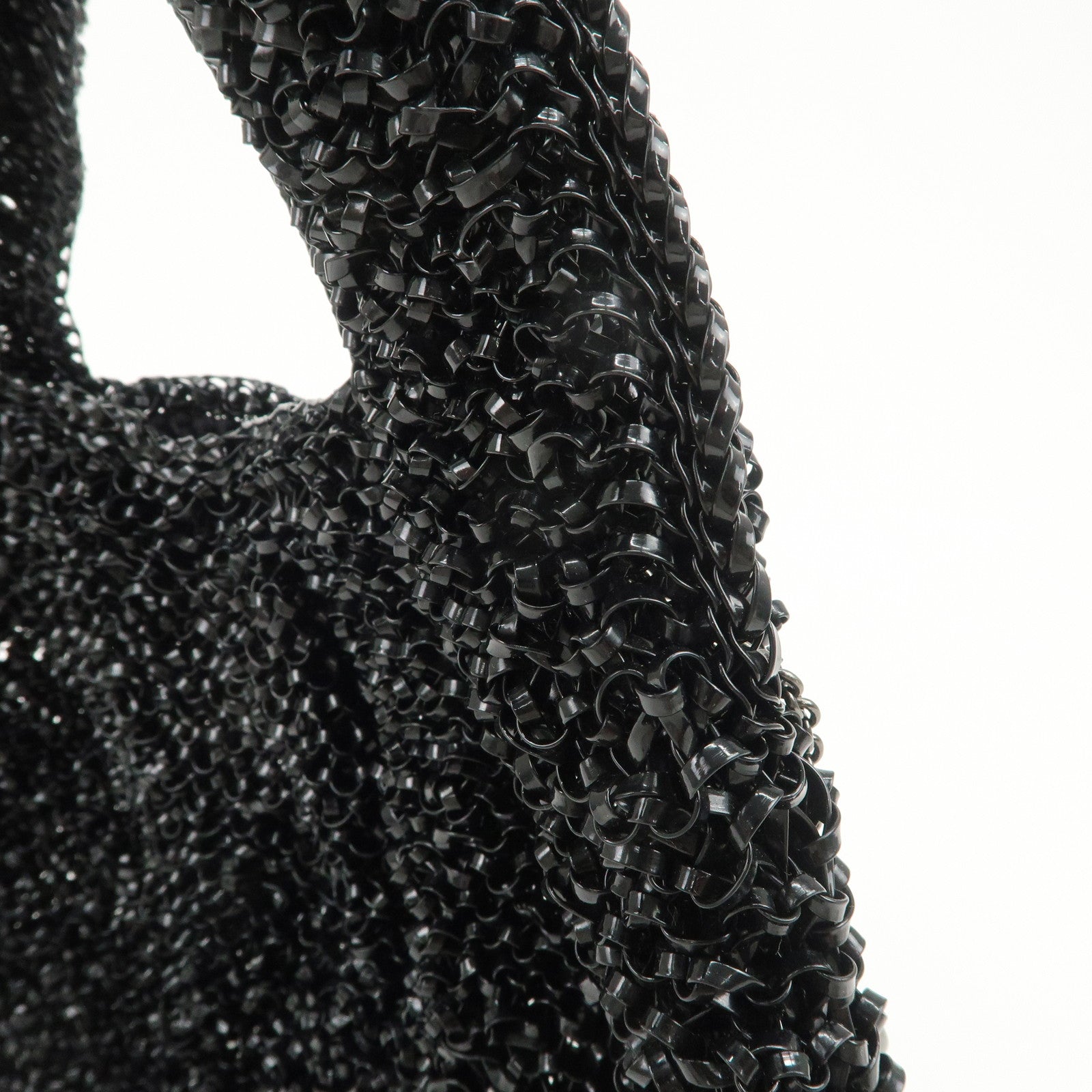 ANTEPRIMA Wire Bag PVC Hand Bag Tote Bag Shoulder Bag Black
