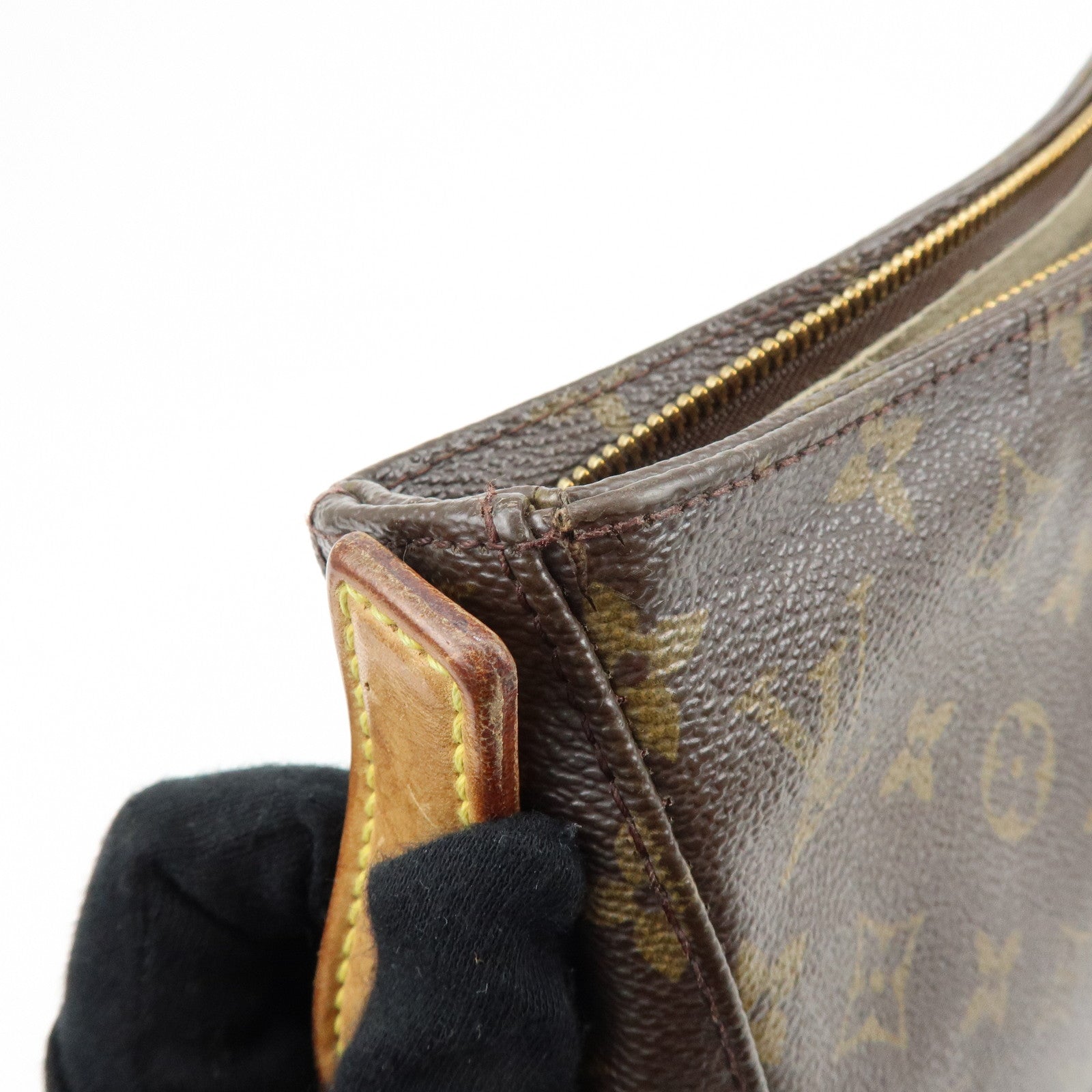 Louis Vuitton Monogram Looping GM Shoulder Bag Brown M51145