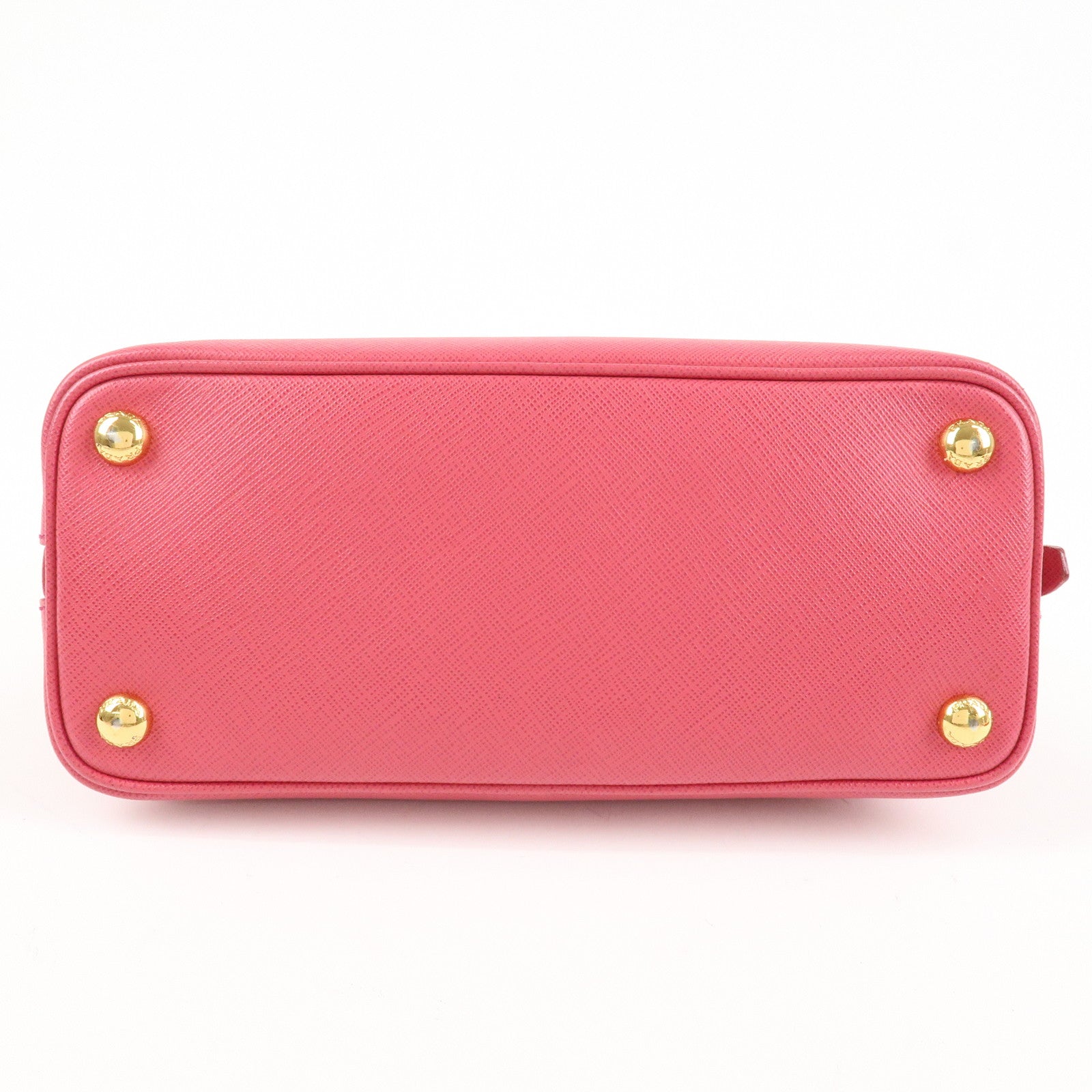 PRADA Promenade Small Saffiano Leather 2Way Bag Hand Bag Pink BL0838 Used