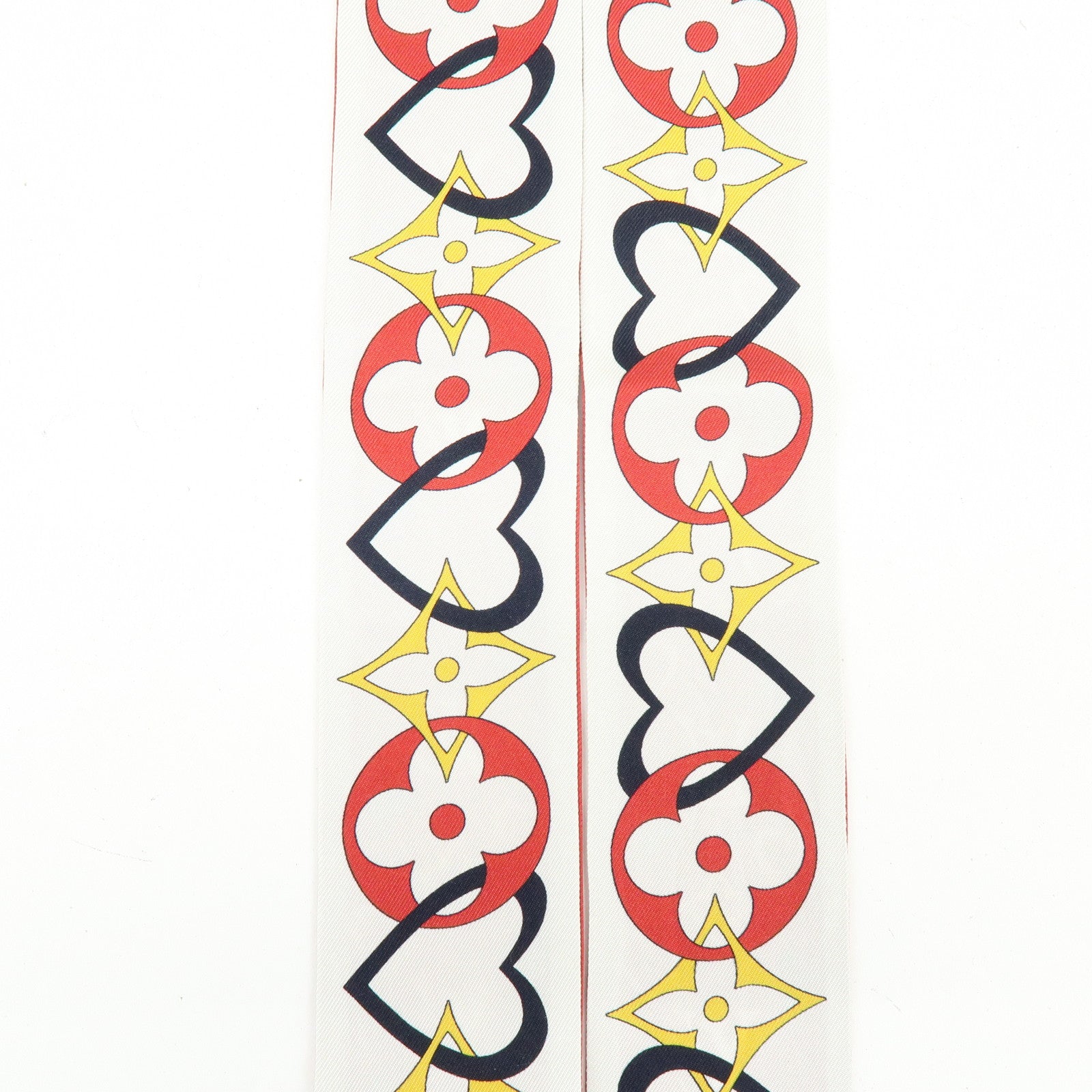 Louis Vuitton Bandeau BB My Tour LV Silk 100% Scarf Red M78117