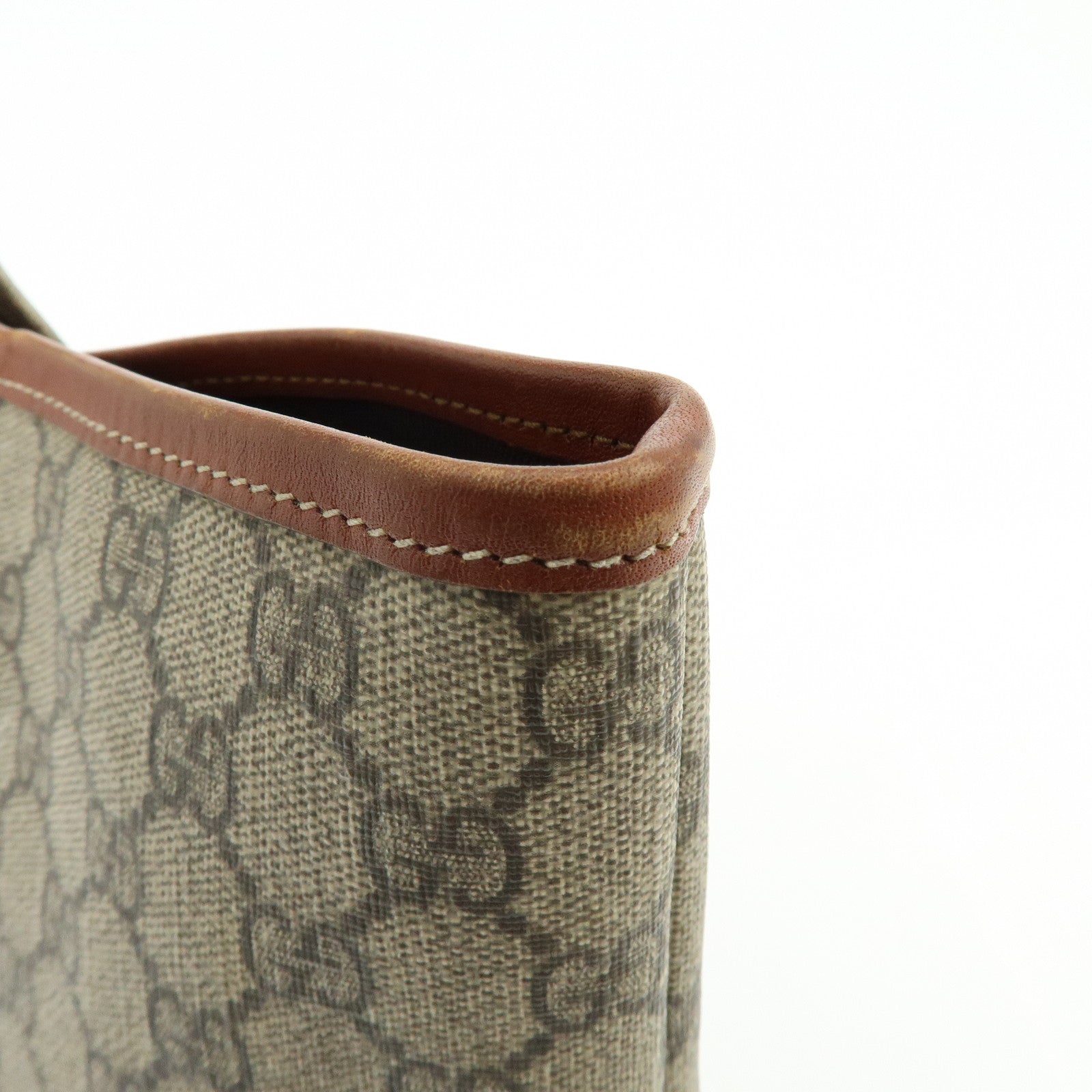 GUCCI GG Supreme Leather Sherry Tote Bag Shoulder Bag 211134