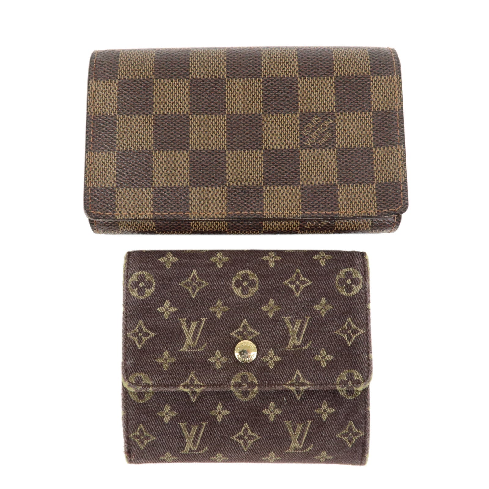 Louis Vuitton Damier Monogram Set of 2 Wallet M95233/N61730
