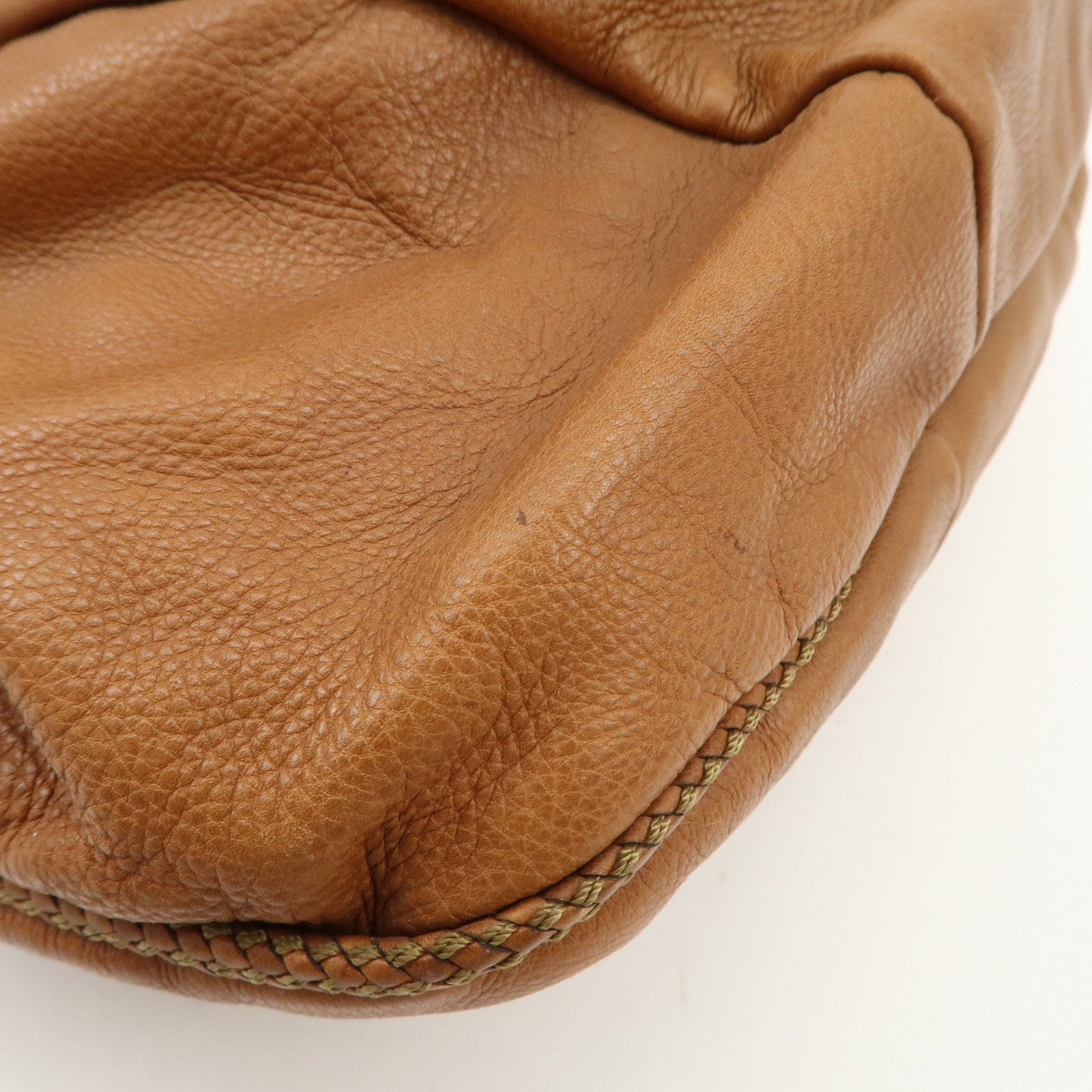 GUCCI Marrakech Leather Shoulder Bag Hand Bag Brown 257029 Used