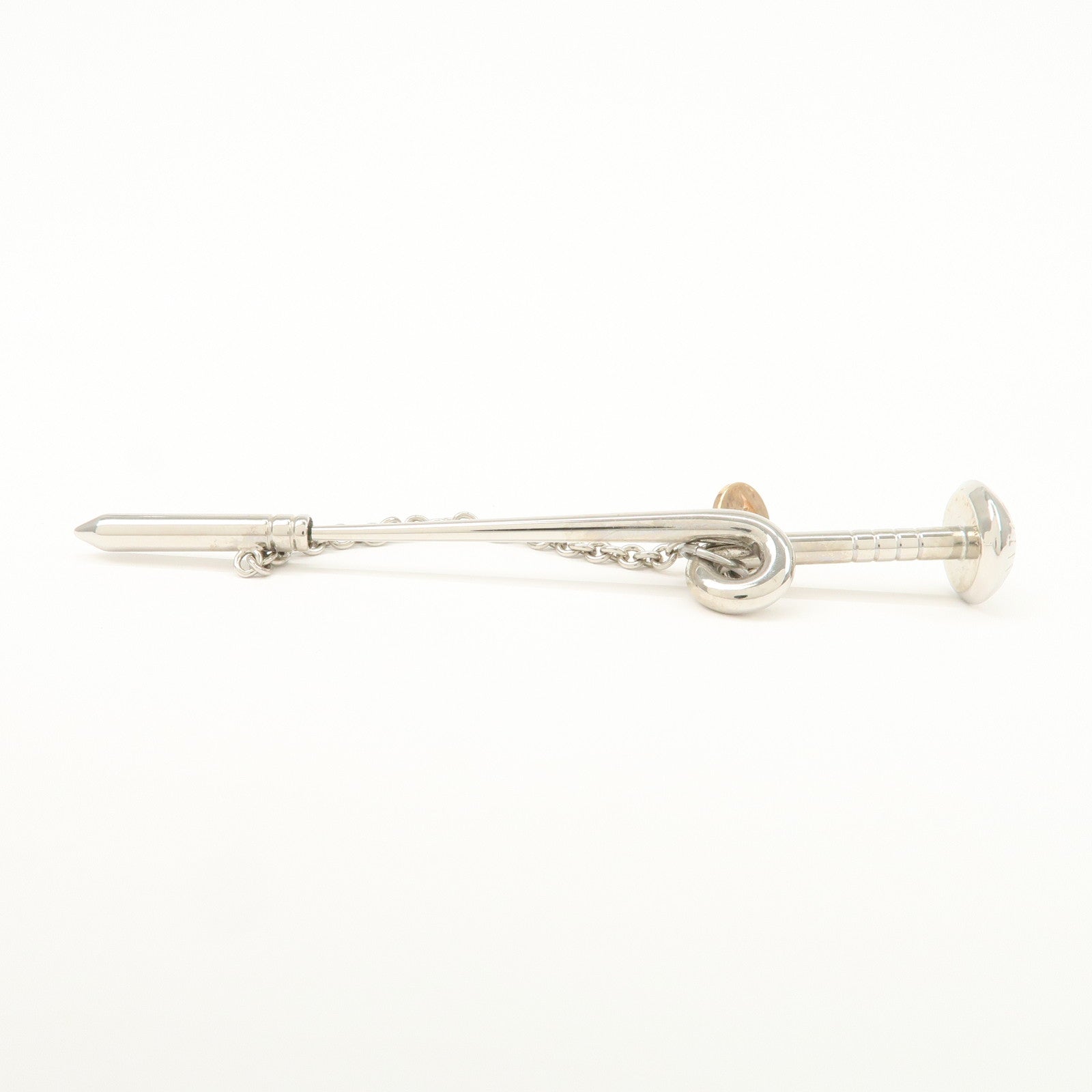 Louis Vuitton Metal Safari Charms Brooch Silver M68109