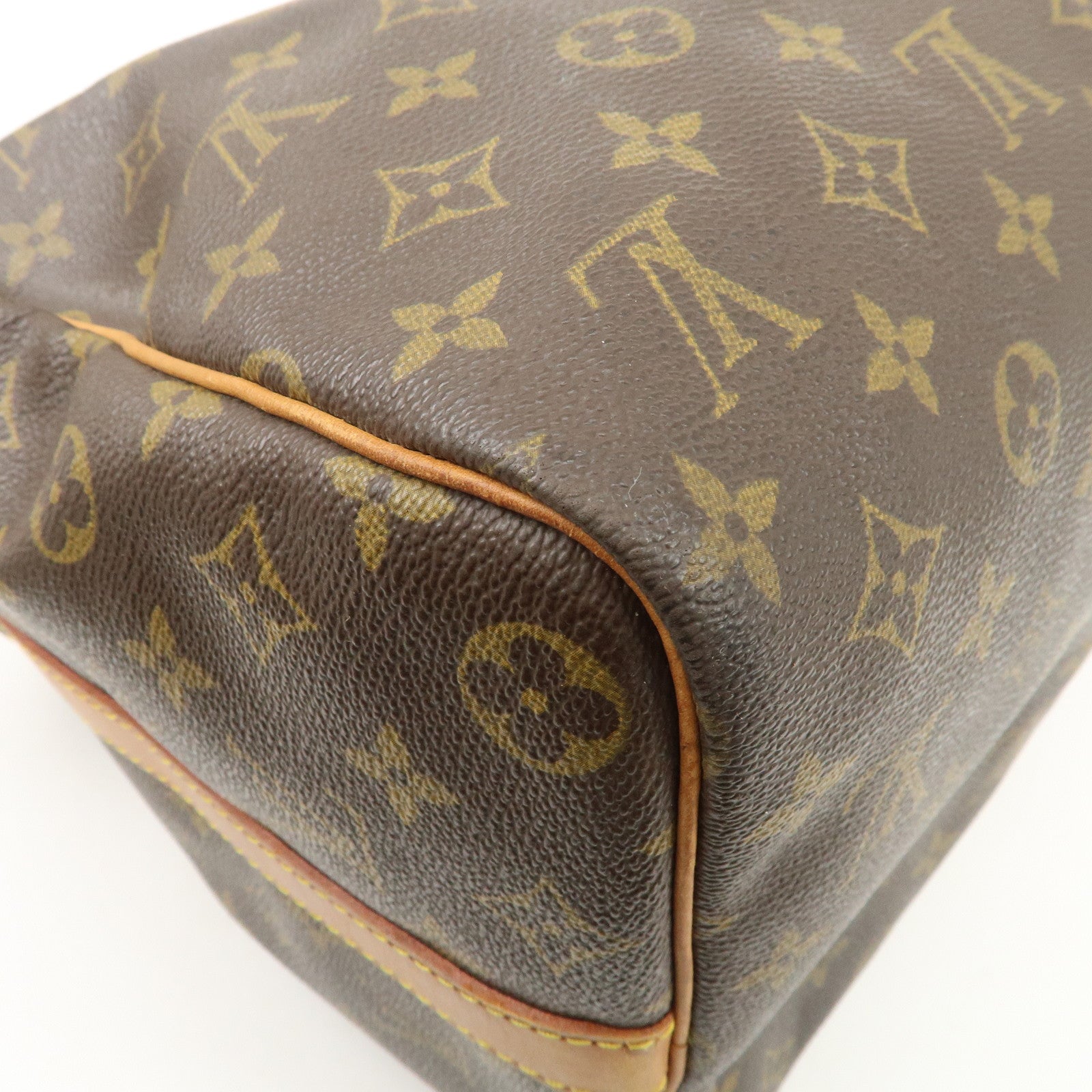 Louis Vuitton Monogram Keep All 45 Boston Bag Brown M41418 Used
