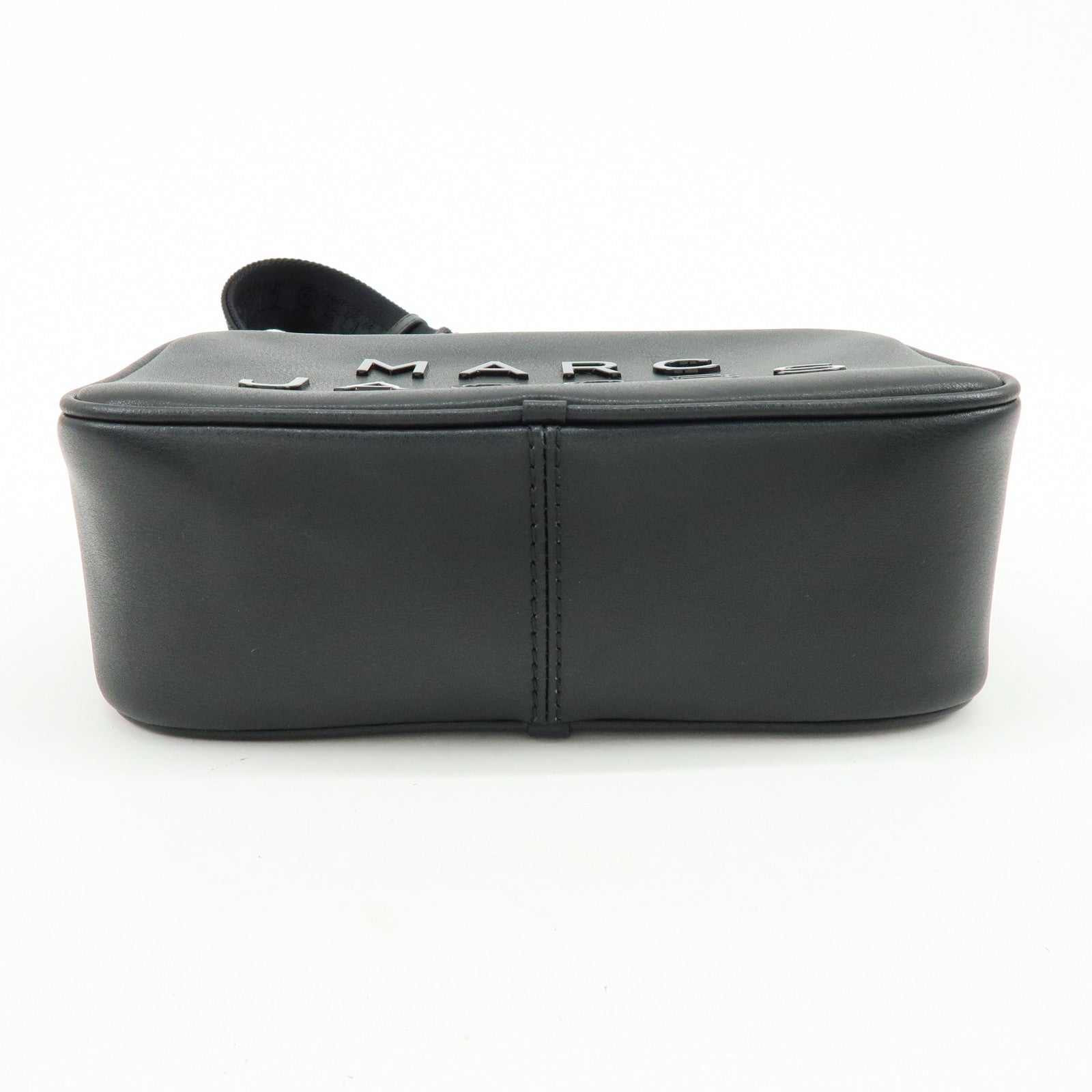 MARC JACOBS Leather Nylon Shoulder Bag Crossbody Bag Black