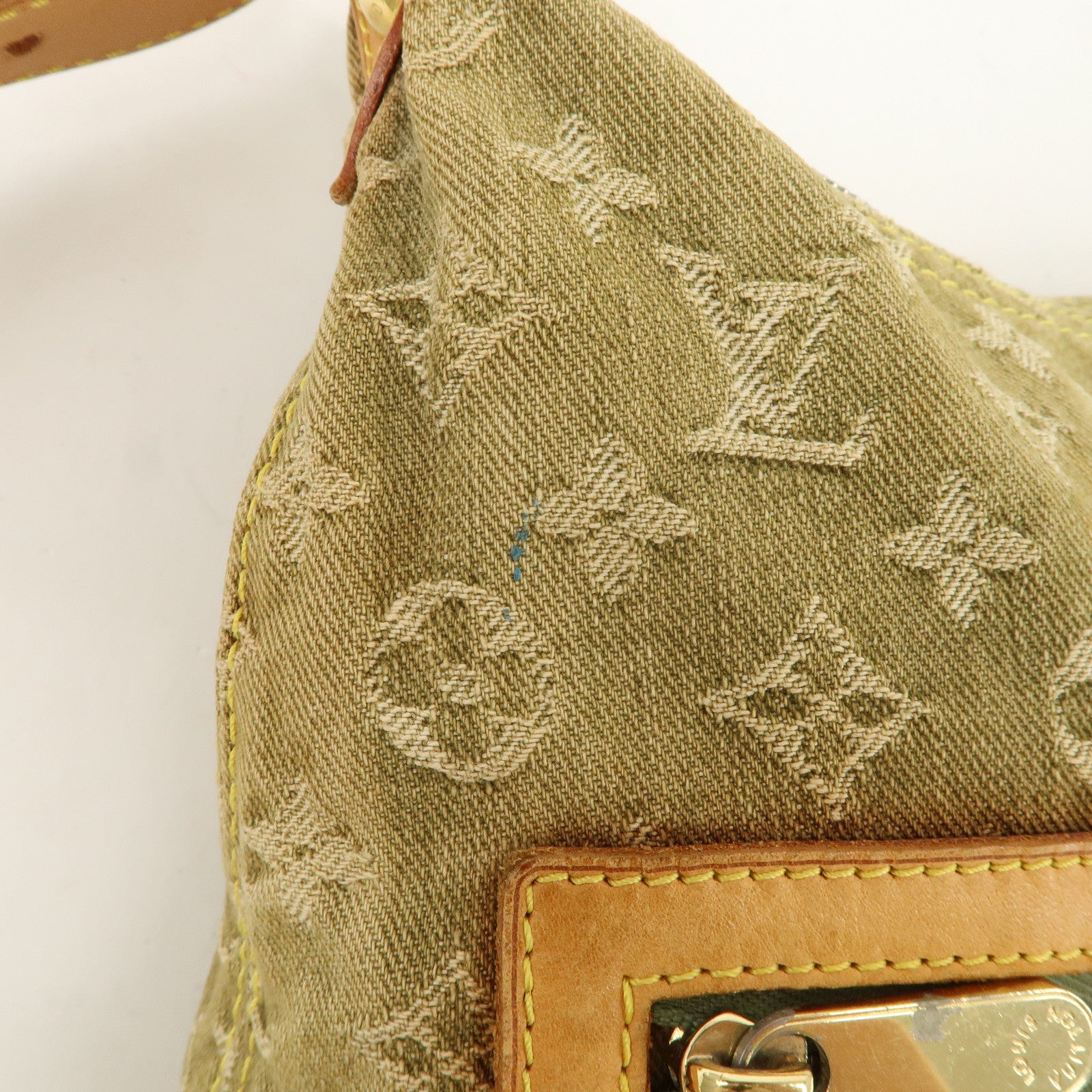 Louis Vuitton Monogram Denim Baggy GM Shoulder Bag Lichen M95211