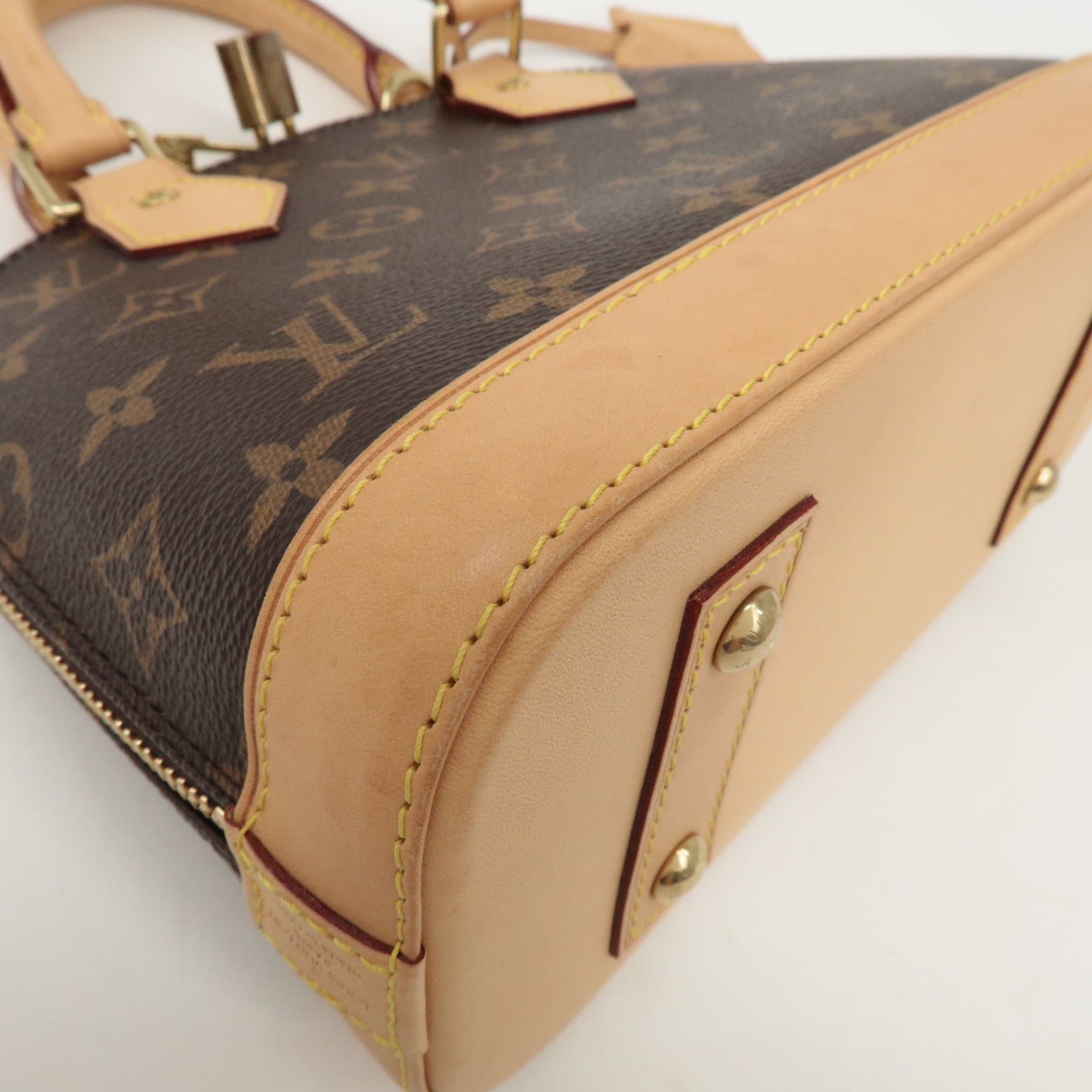 Louis Vuitton Monogram Alma BB 2Way Hand Bag Shoulder Bag M53152 Used