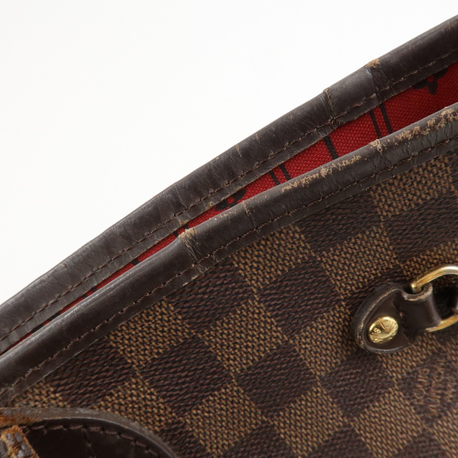 Louis Vuitton Damier Ebene Canvas Neverfull MM Tote Bag N51105