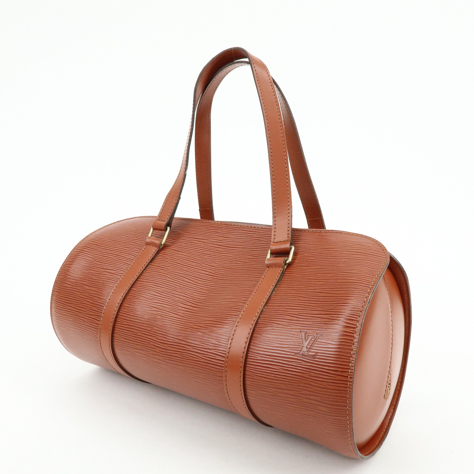 Louis Vuitton Epi Leather Soufflot Hand Bag Kenya Brown M52223
